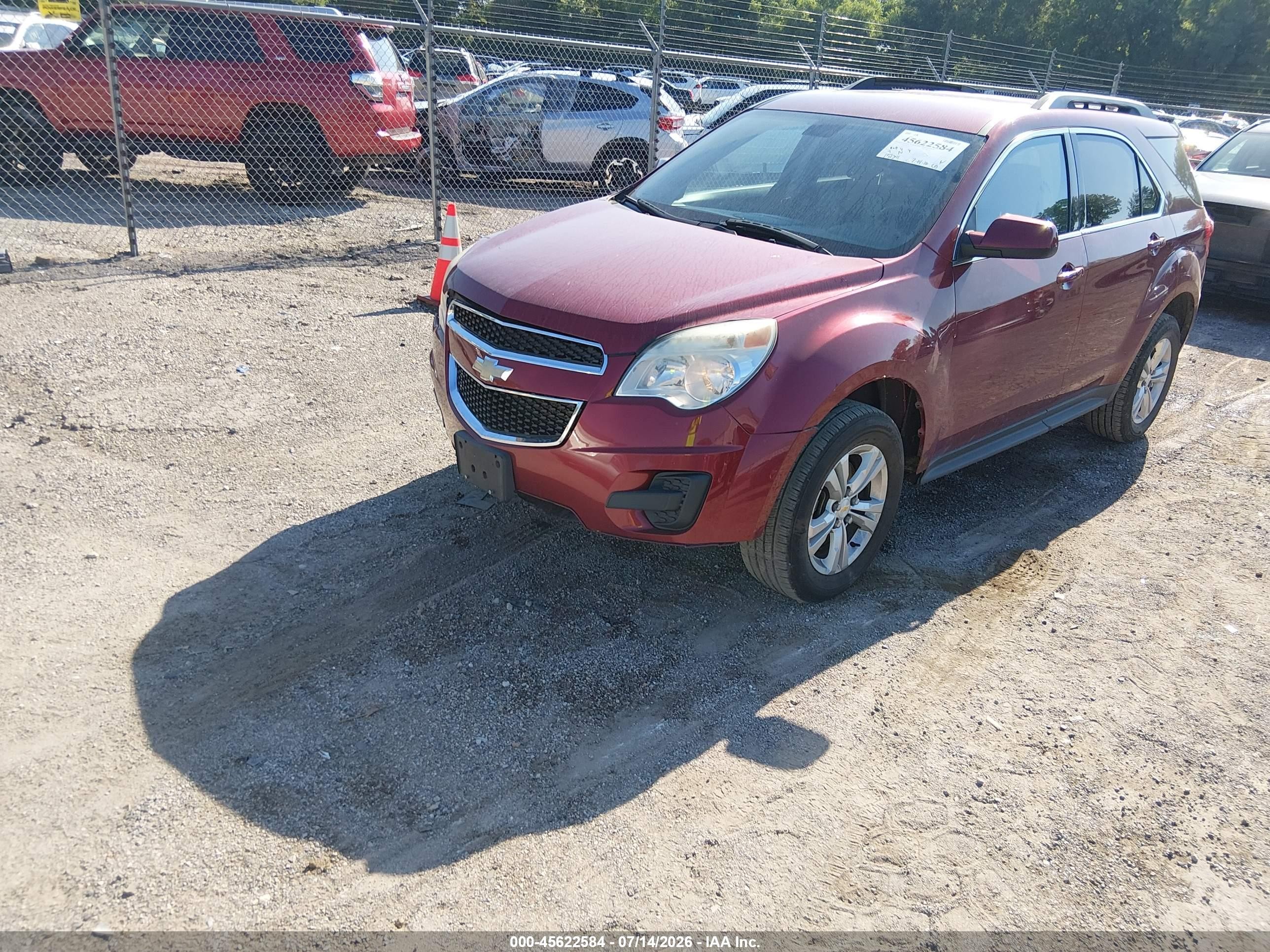 2010 Chevrolet Equinox Lt Красный vin: 2CNALDEW7A6400058