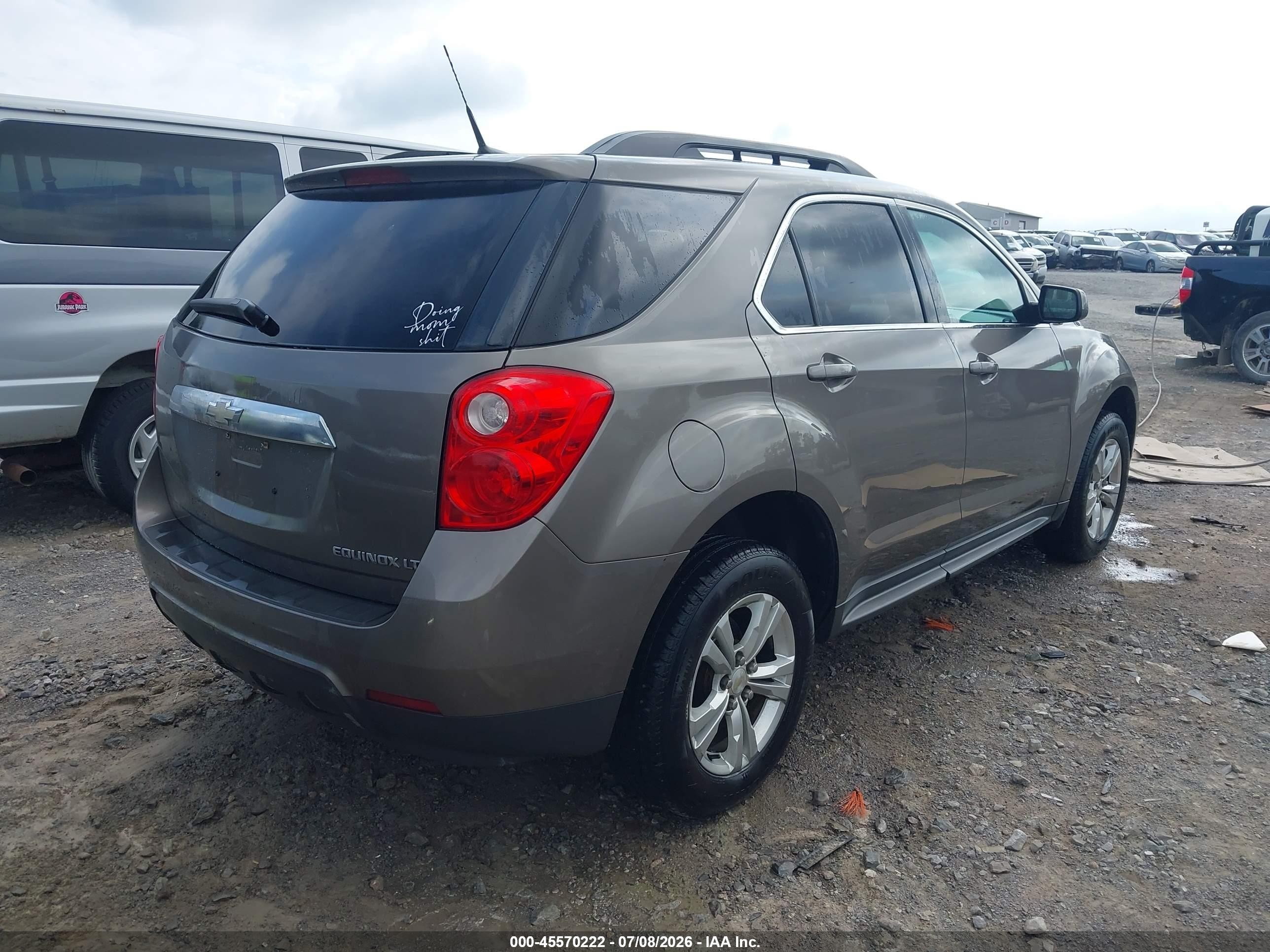 2010 Chevrolet Equinox Lt Gray vin: 2CNALDEW9A6391766