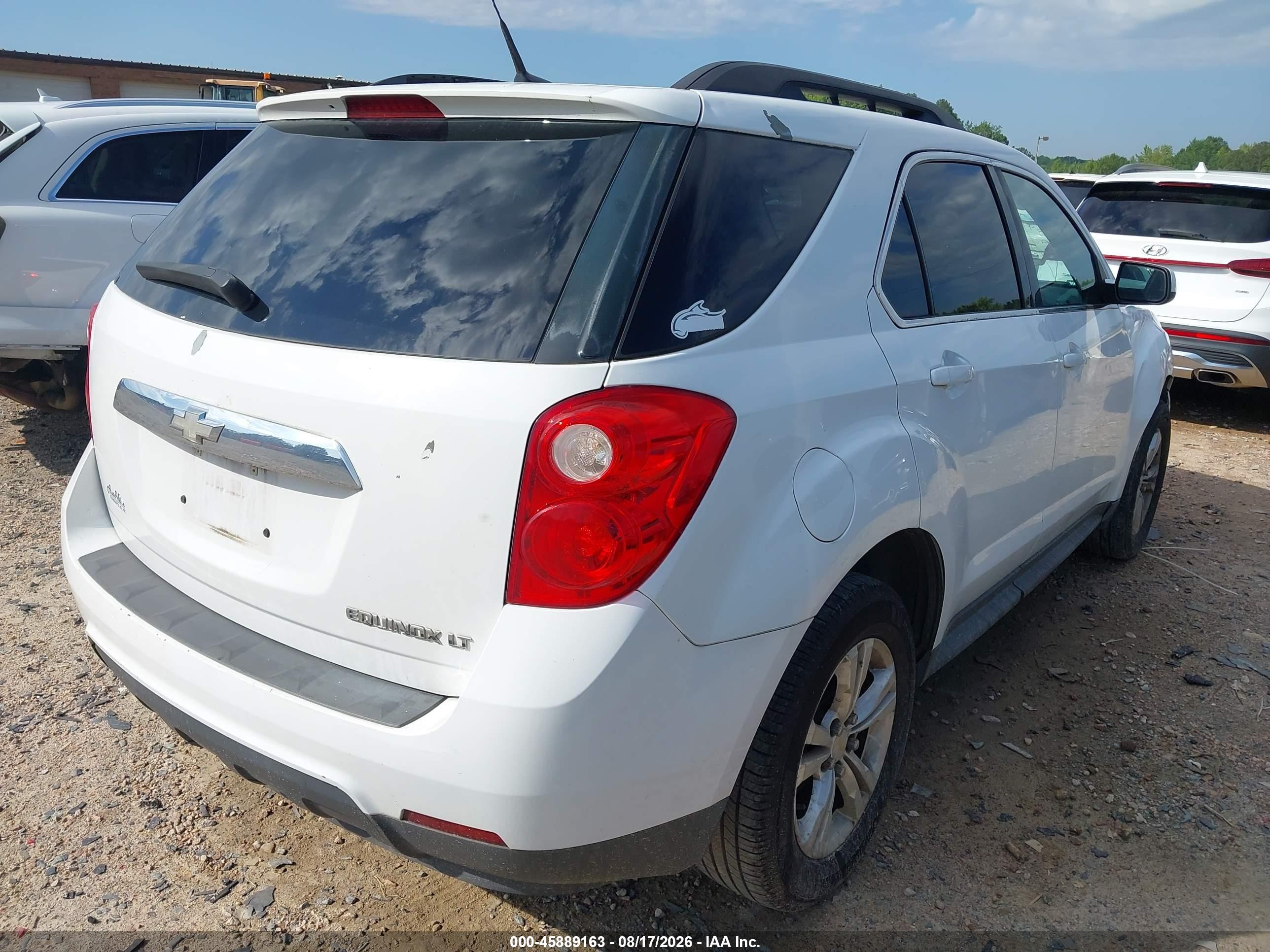 2010 Chevrolet Equinox Lt White vin: 2CNALDEWXA6319460