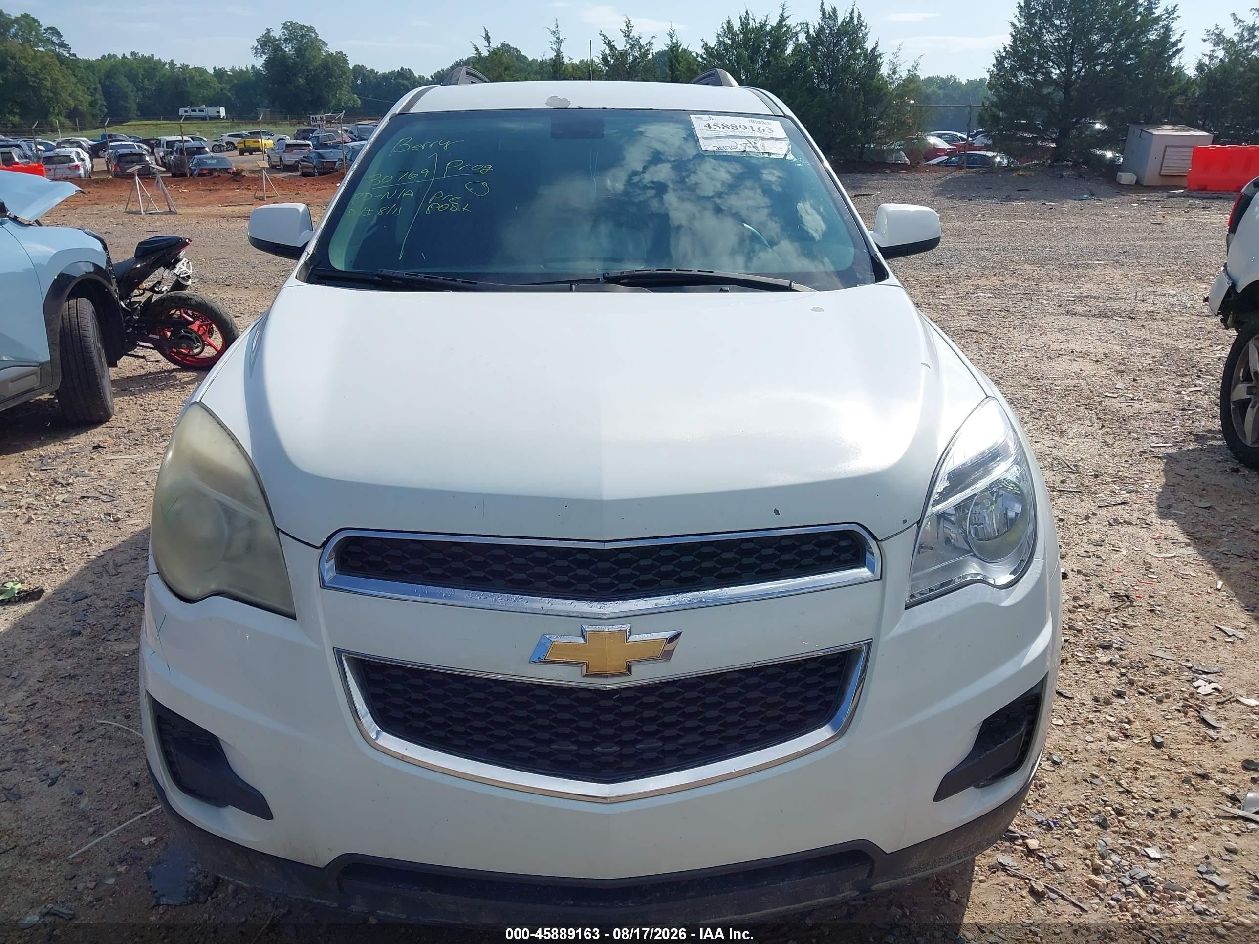 2010 Chevrolet Equinox Lt White vin: 2CNALDEWXA6319460