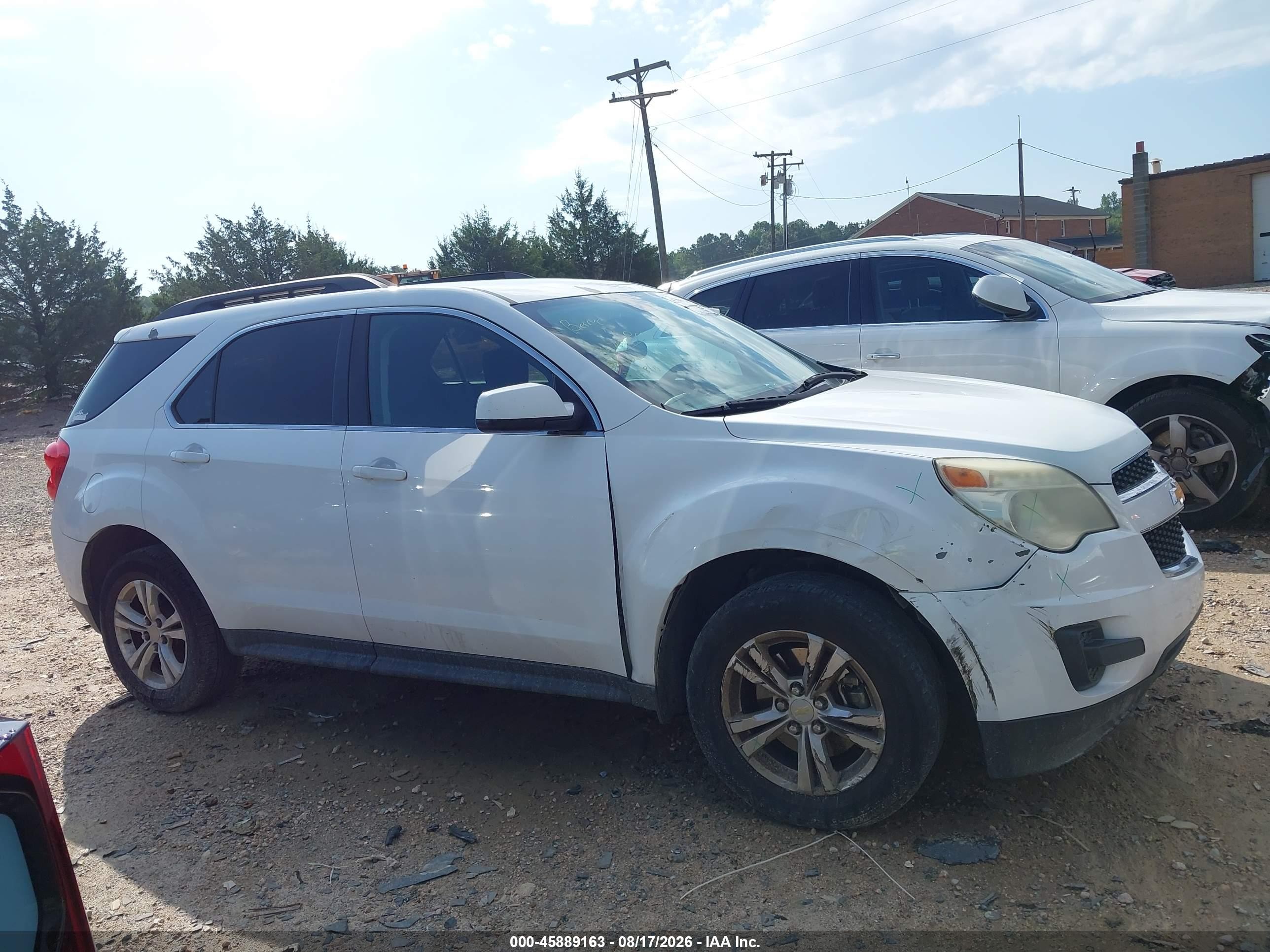 2010 Chevrolet Equinox Lt White vin: 2CNALDEWXA6319460