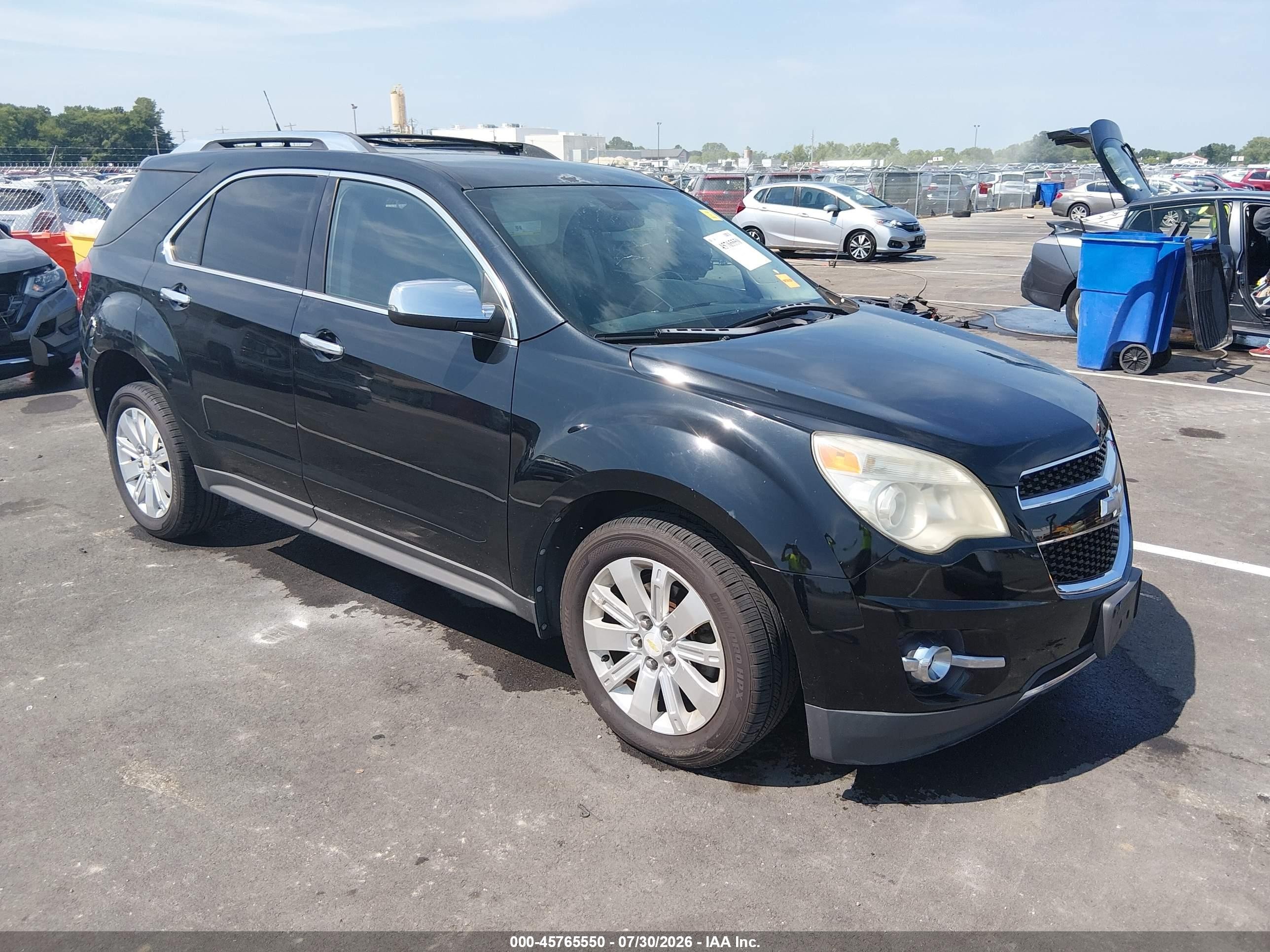2011 Chevrolet Equinox Ltz Черный vin: 2CNALFEC2B6384922