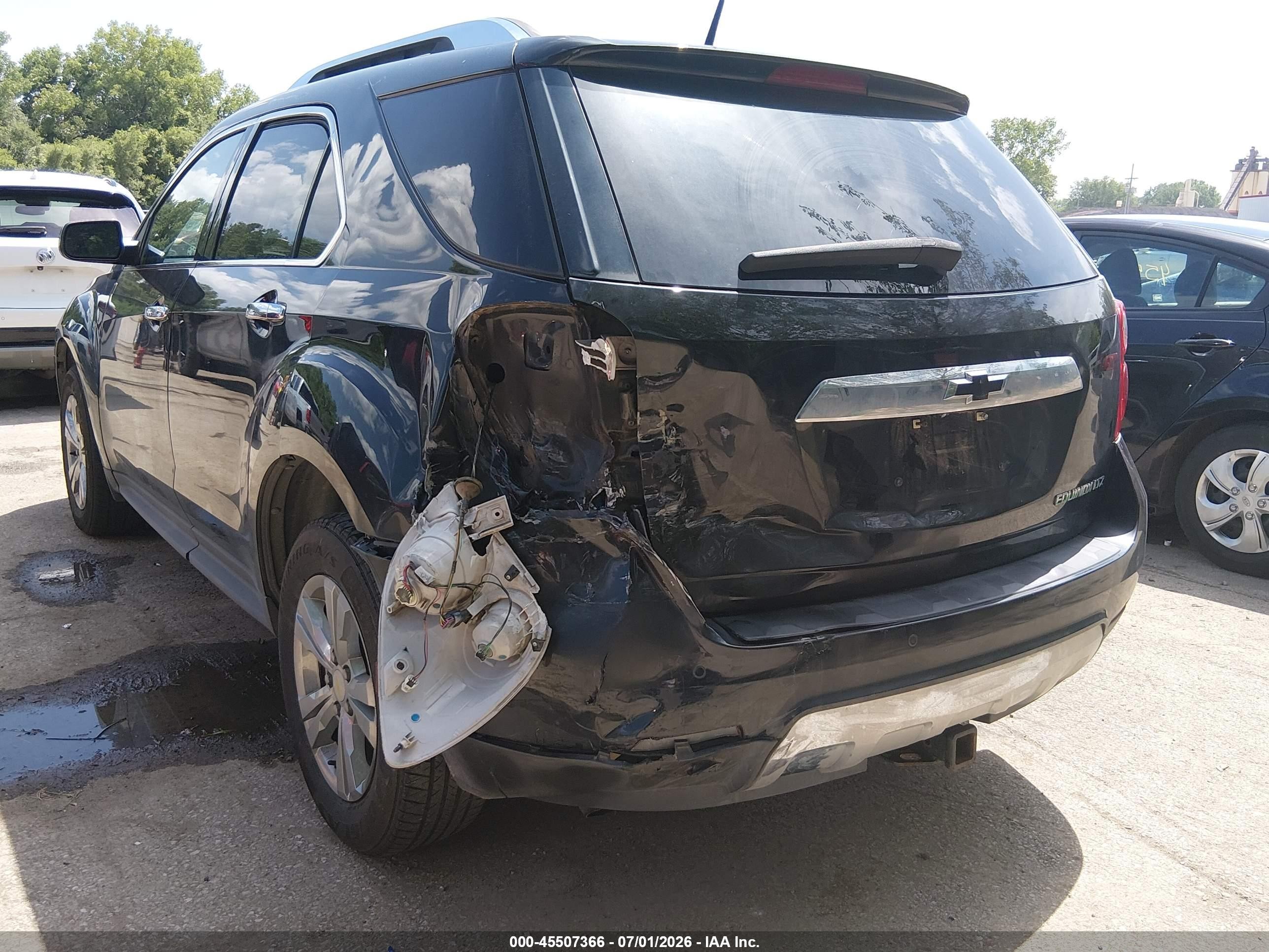 2011 Chevrolet Equinox Ltz Black vin: 2CNALFEC5B6289870