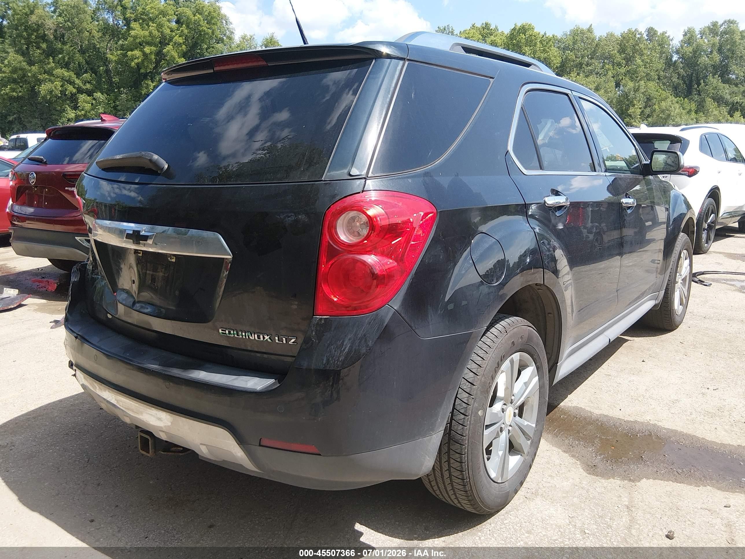 2011 Chevrolet Equinox Ltz Black vin: 2CNALFEC5B6289870