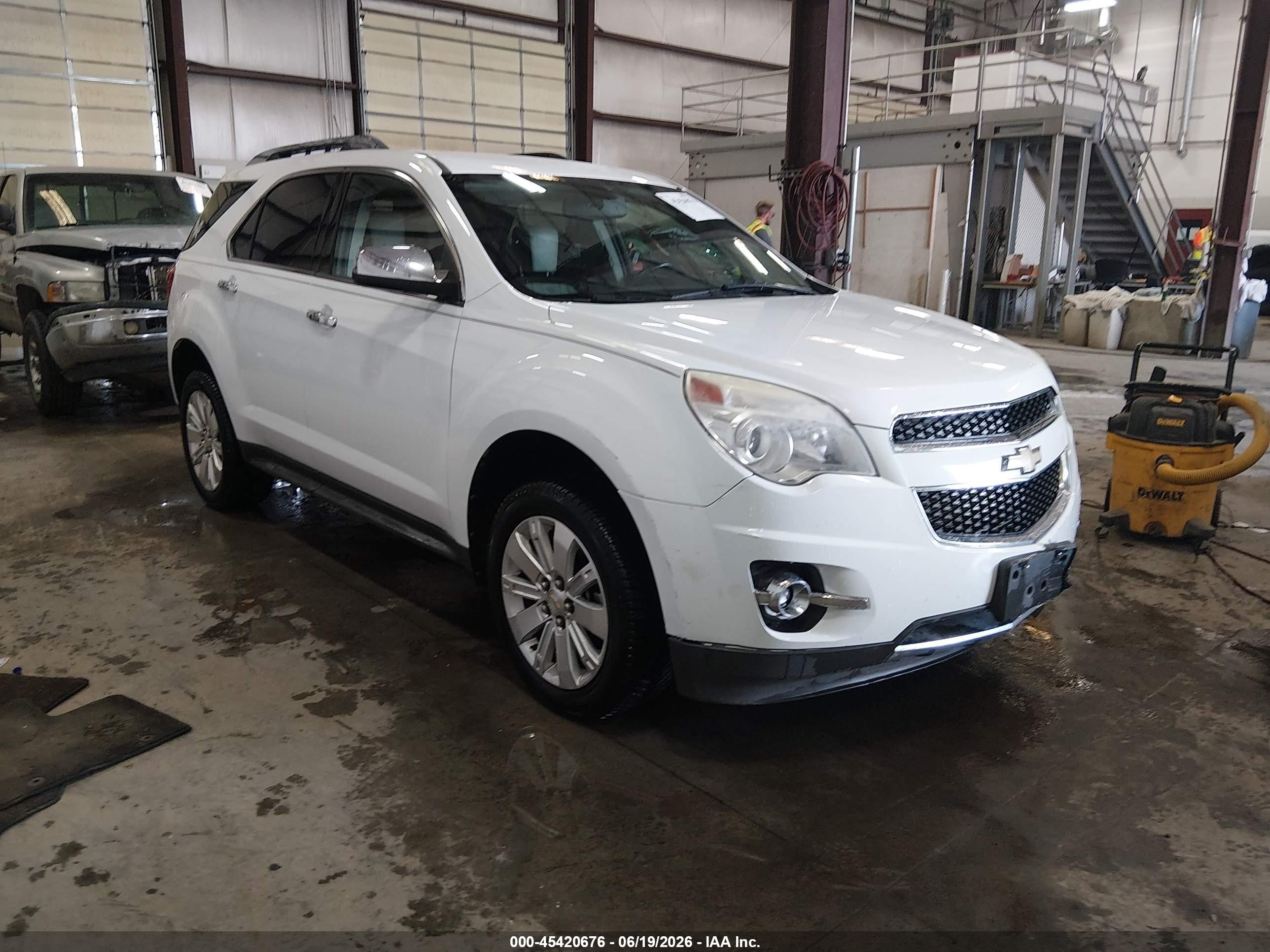 2011 Chevrolet Equinox Ltz White vin: 2CNALFEC6B6310399