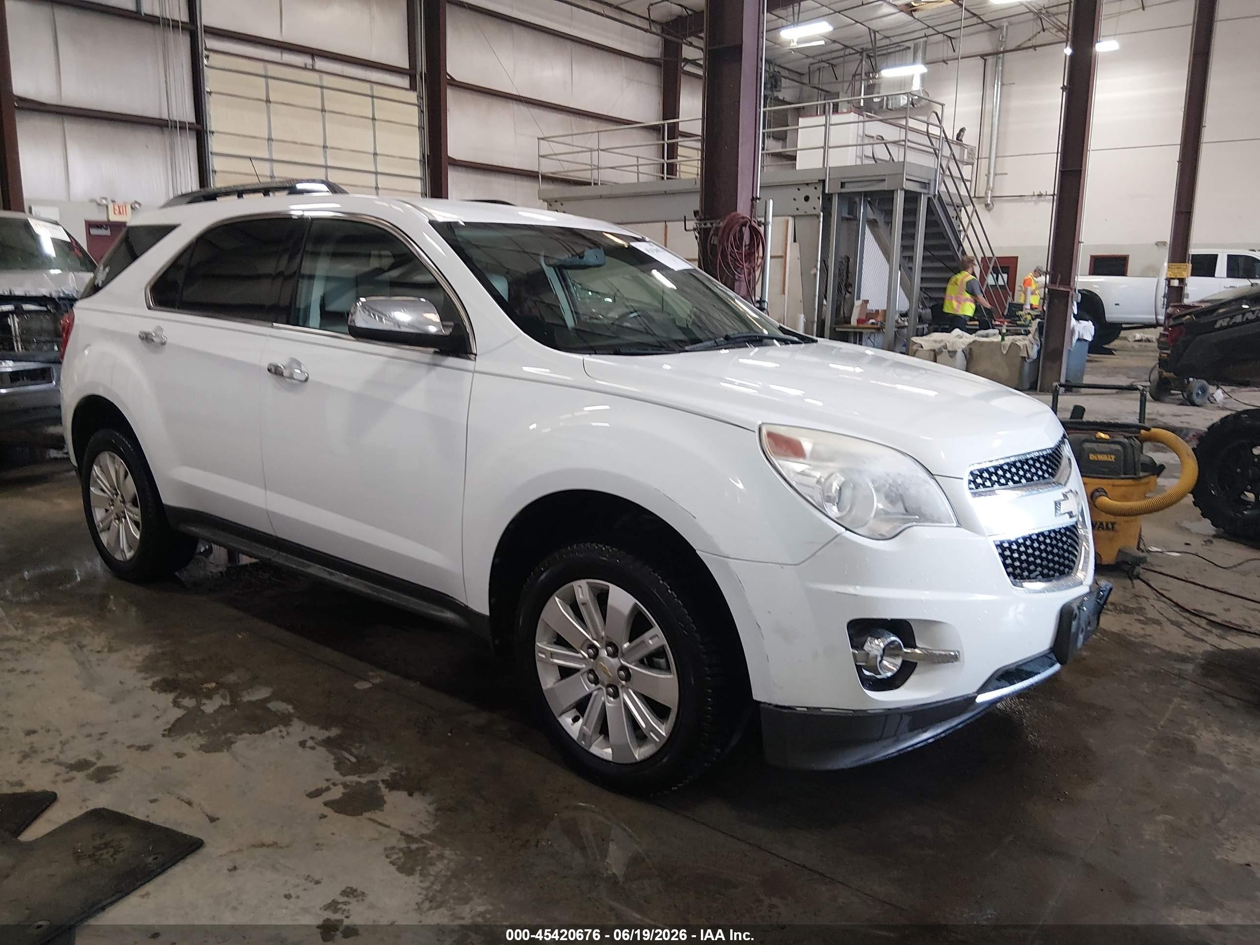 2011 Chevrolet Equinox Ltz White vin: 2CNALFEC6B6310399