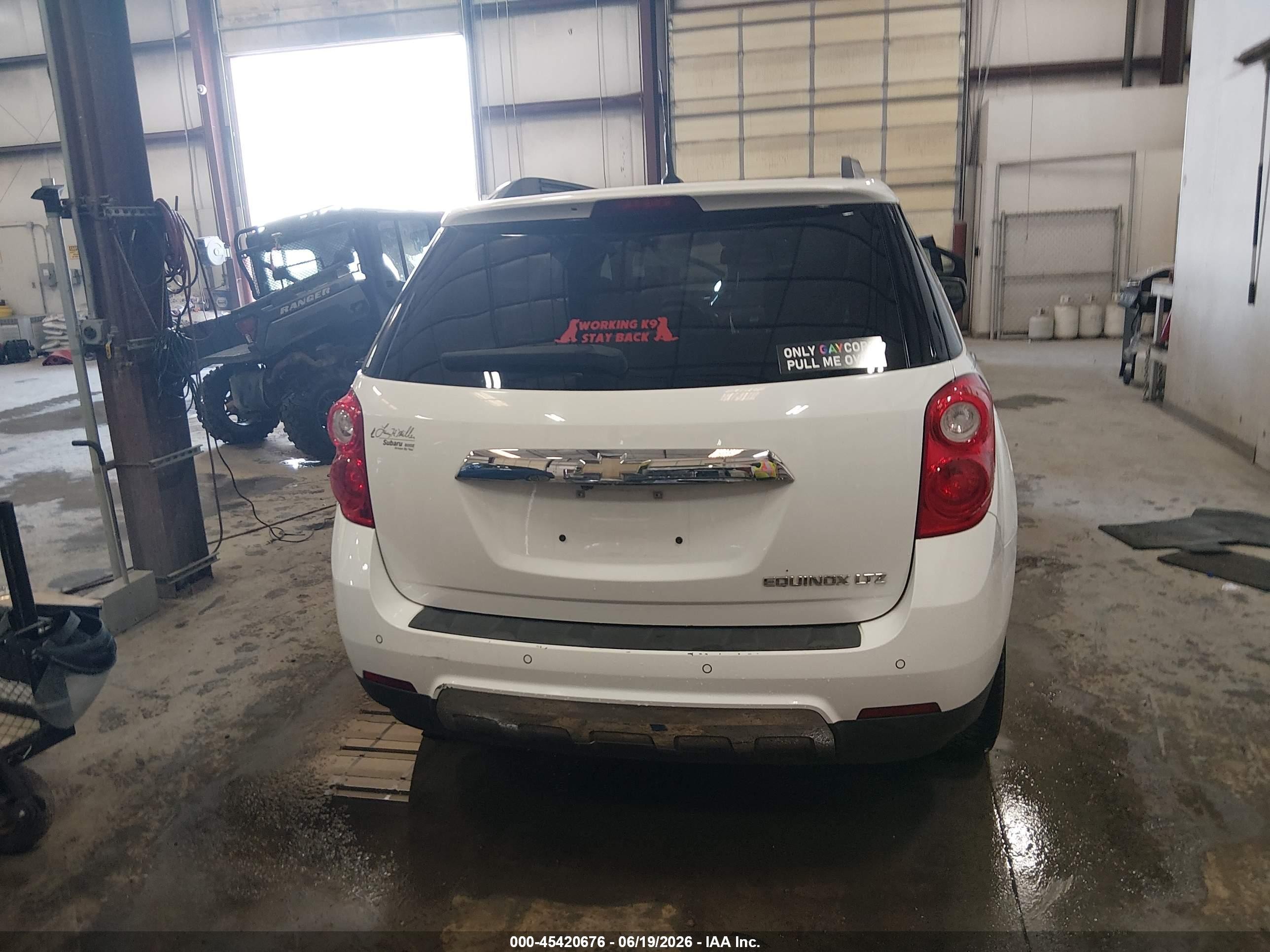 2011 Chevrolet Equinox Ltz White vin: 2CNALFEC6B6310399