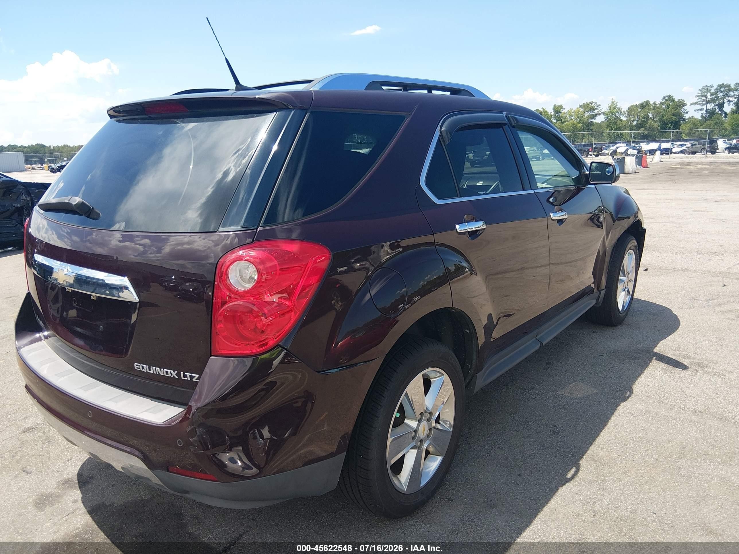 2011 Chevrolet Equinox Ltz Бордовый vin: 2CNALFEC6B6396149
