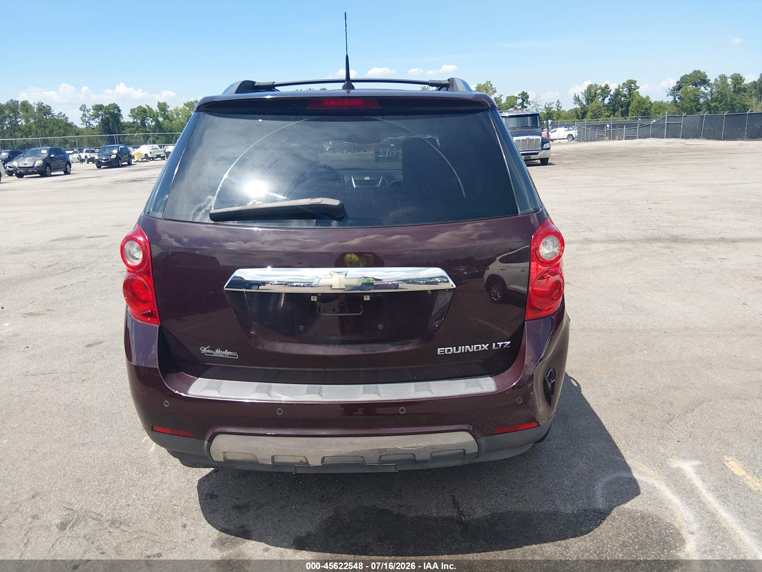 2011 Chevrolet Equinox Ltz Бордовый vin: 2CNALFEC6B6396149