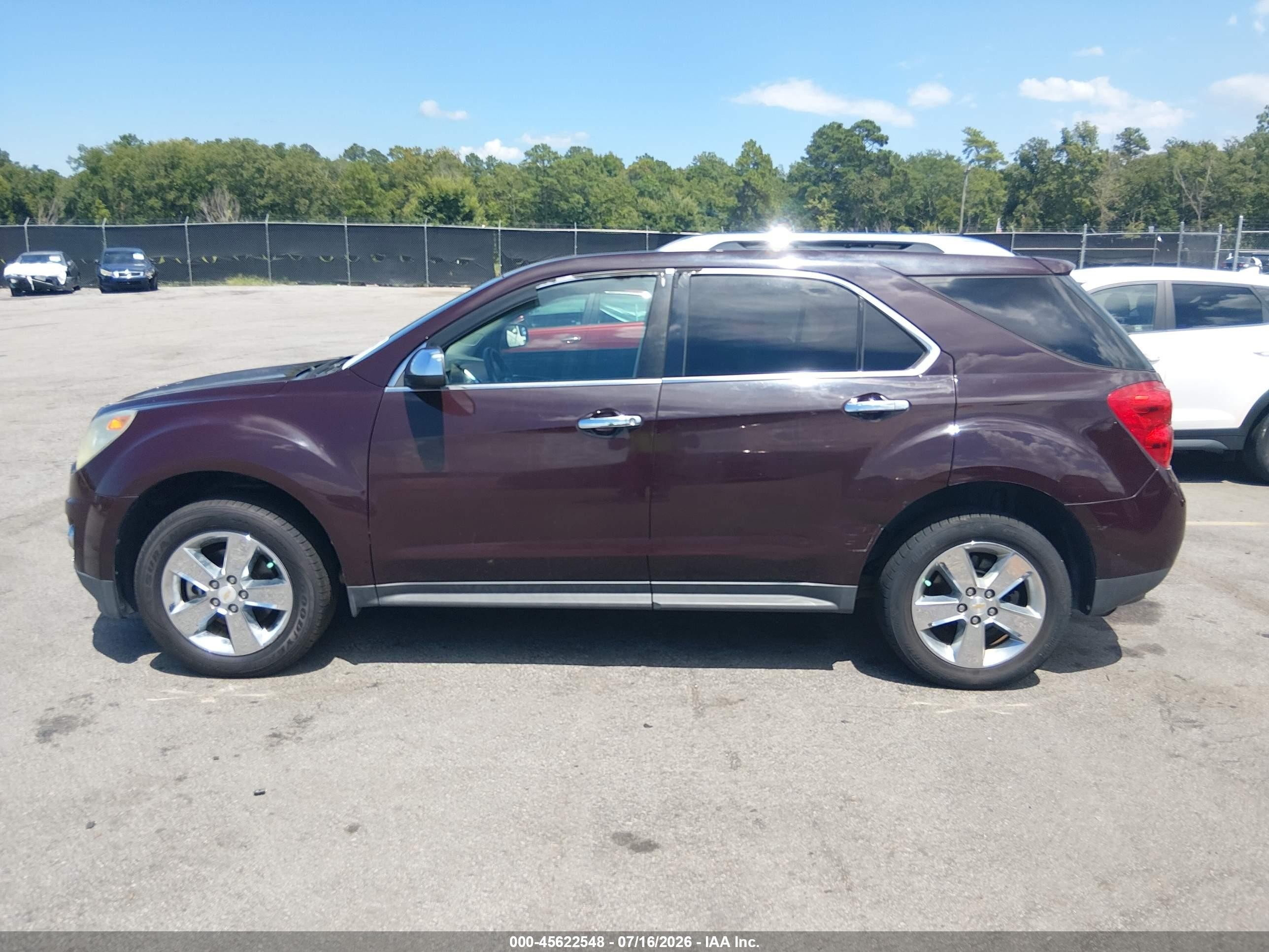 2011 Chevrolet Equinox Ltz Бордовый vin: 2CNALFEC6B6396149