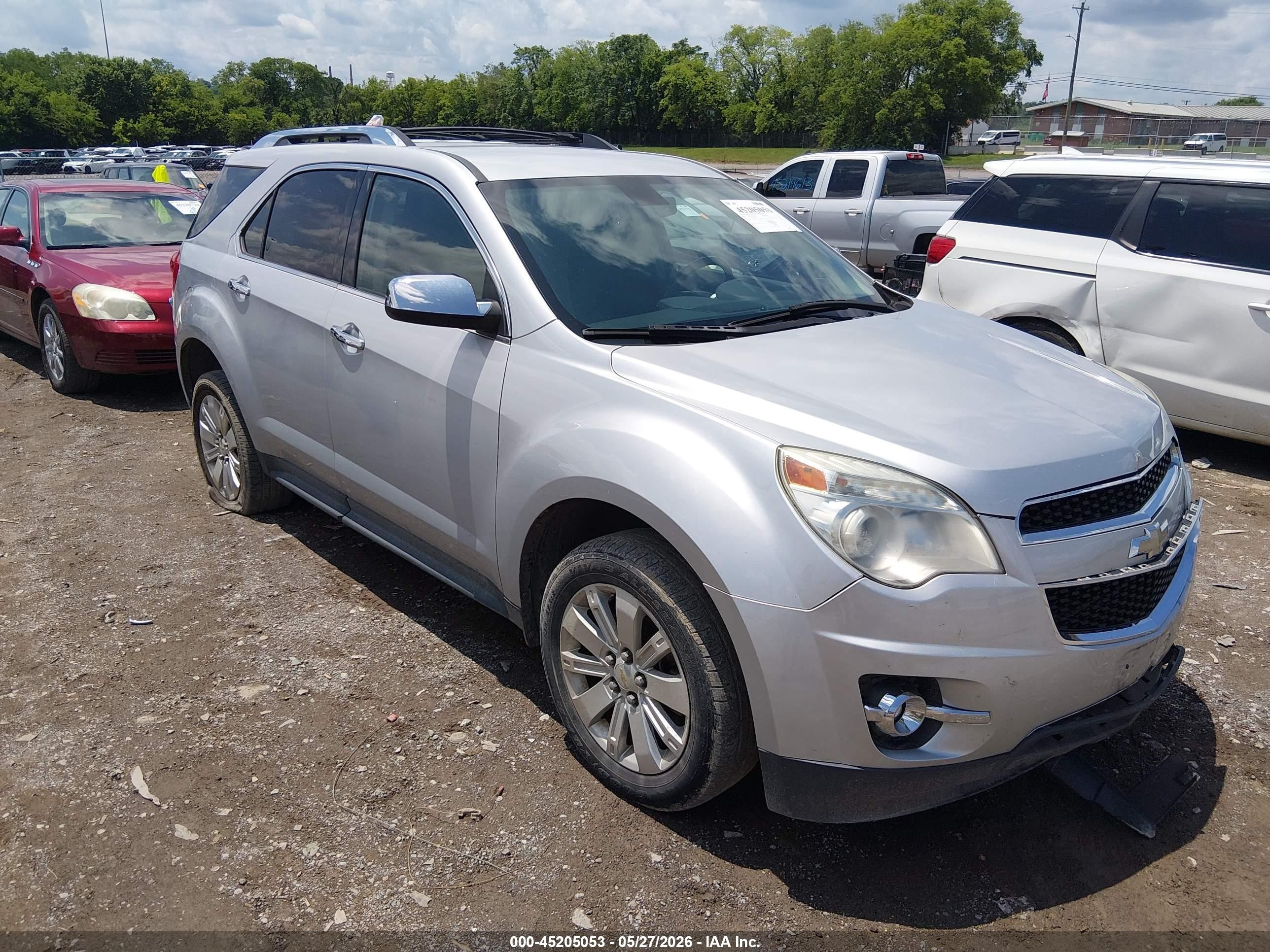 2011 Chevrolet Equinox Ltz Silver vin: 2CNALFEC7B6303560