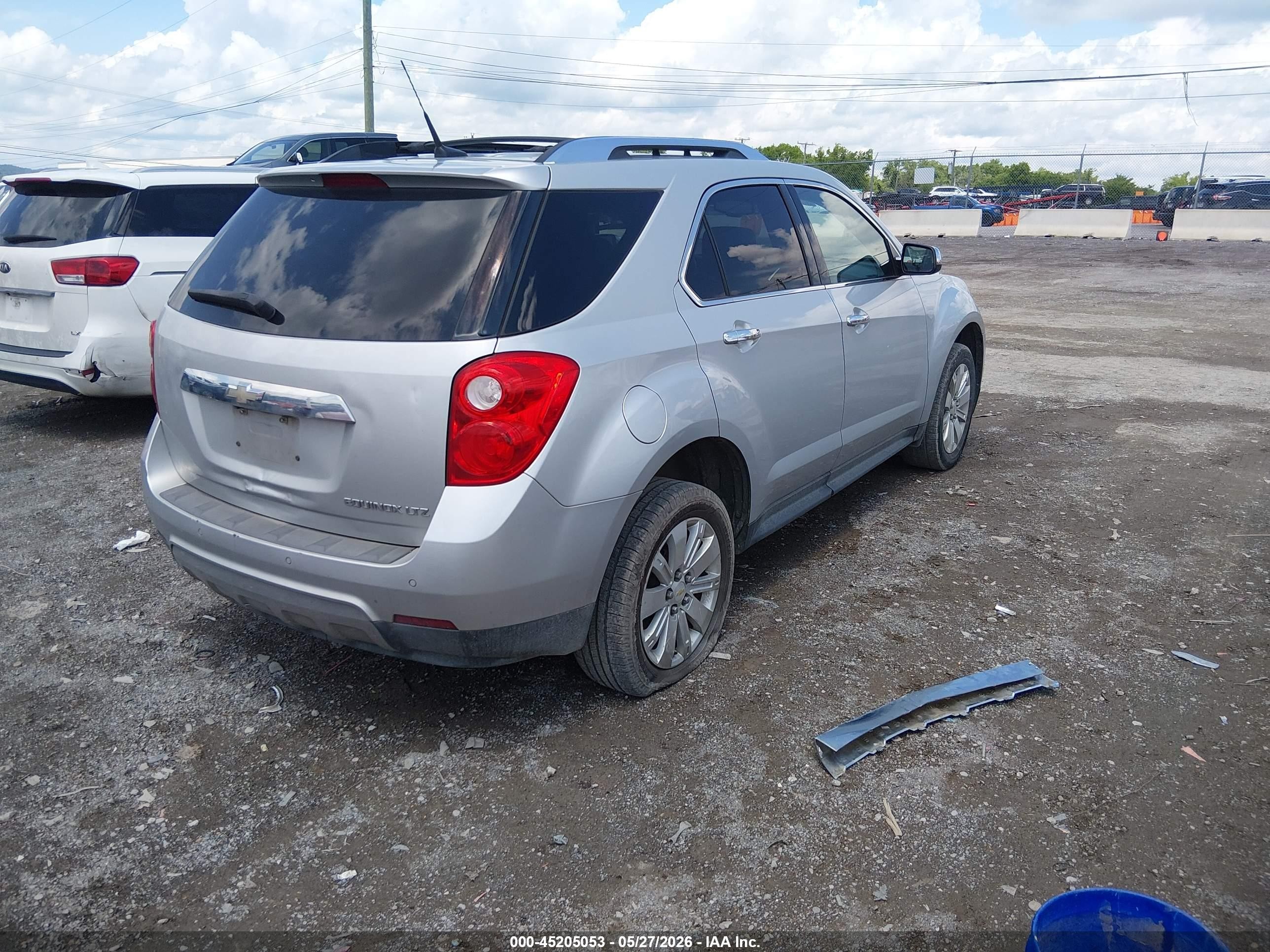 2011 Chevrolet Equinox Ltz Silver vin: 2CNALFEC7B6303560