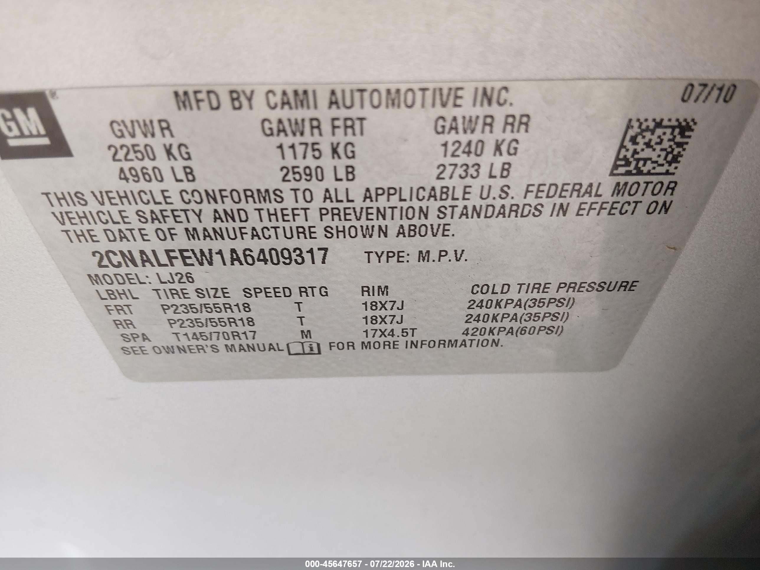 2010 Chevrolet Equinox Ltz Серый vin: 2CNALFEW1A6409317