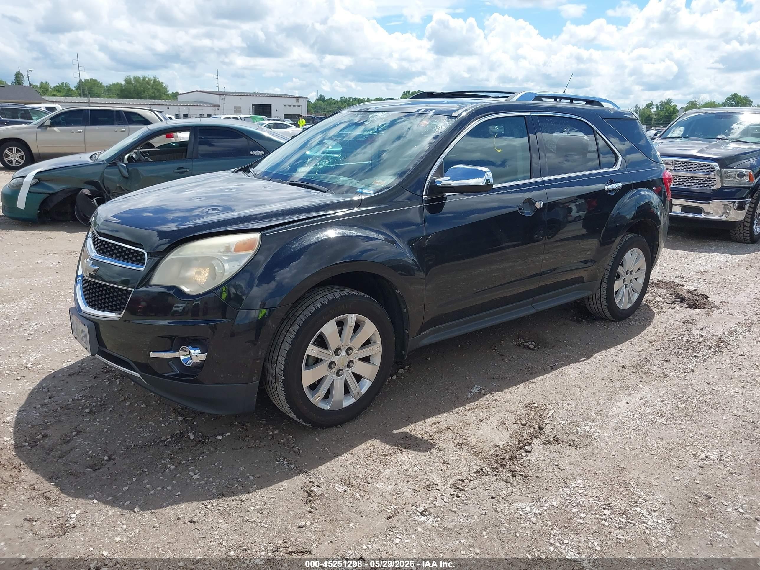 2010 Chevrolet Equinox Ltz Black vin: 2CNALFEW4A6389404