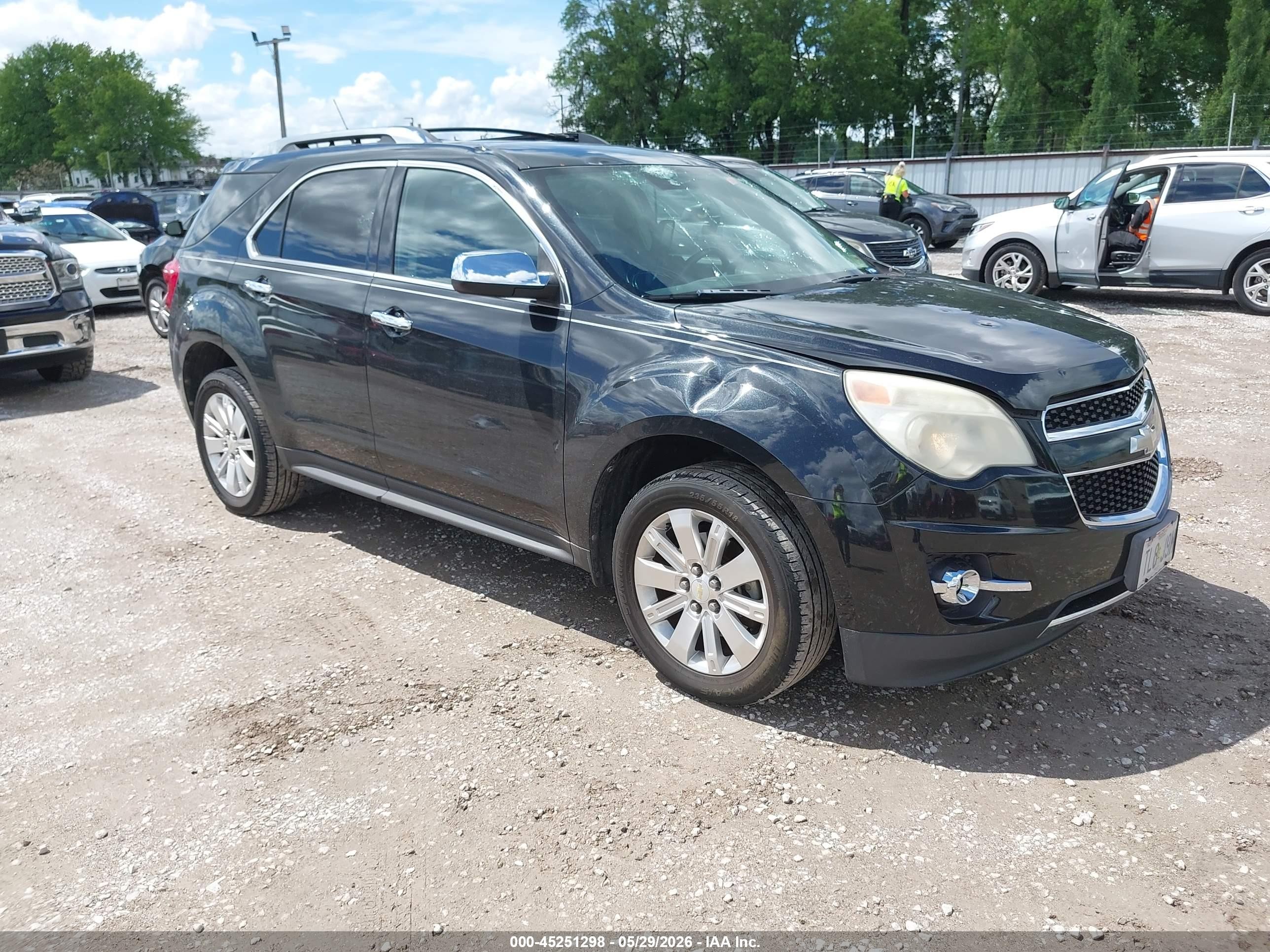 2010 Chevrolet Equinox Ltz Black vin: 2CNALFEW4A6389404