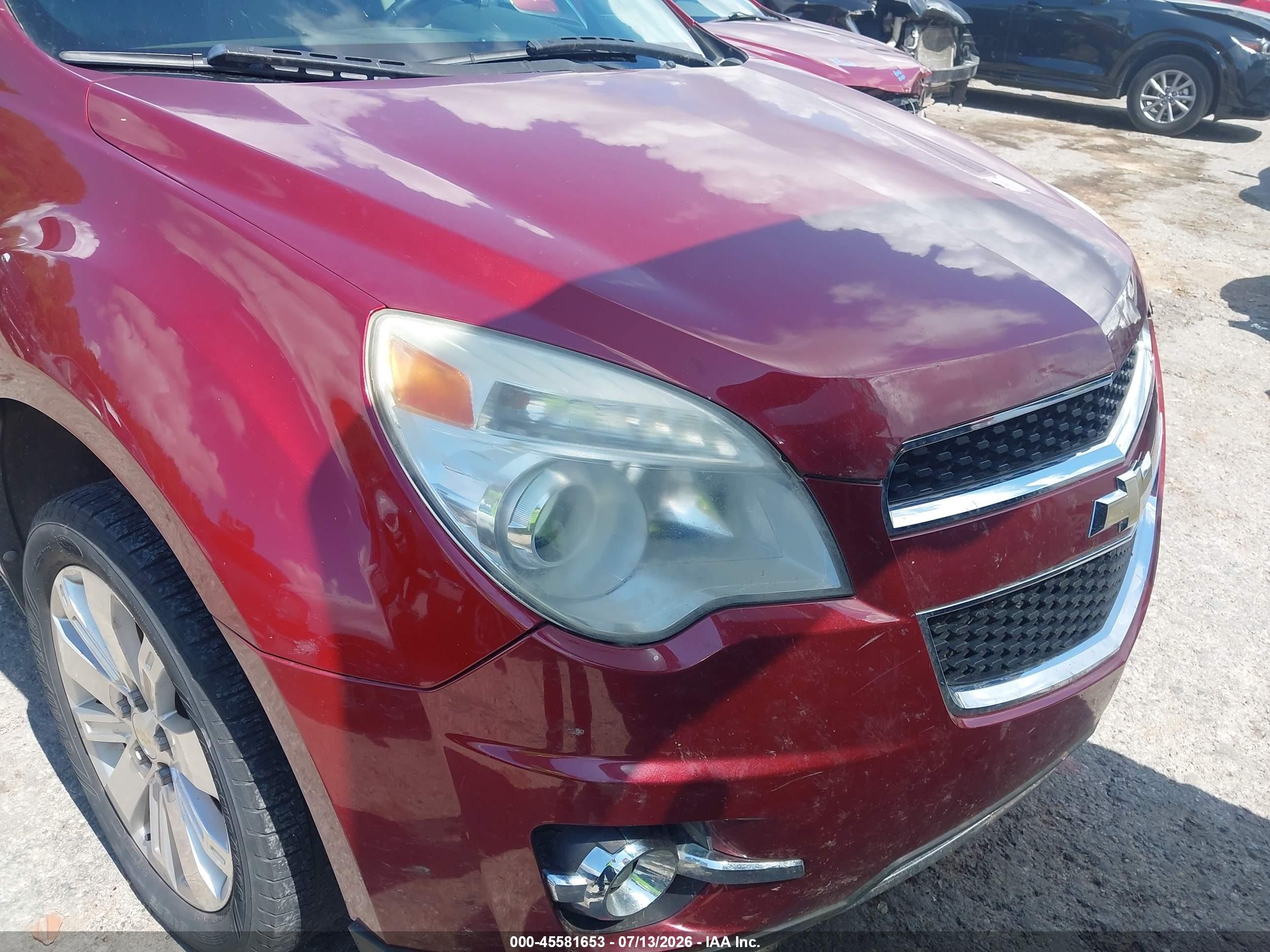 2010 Chevrolet Equinox Ltz Red vin: 2CNALFEW6A6370224