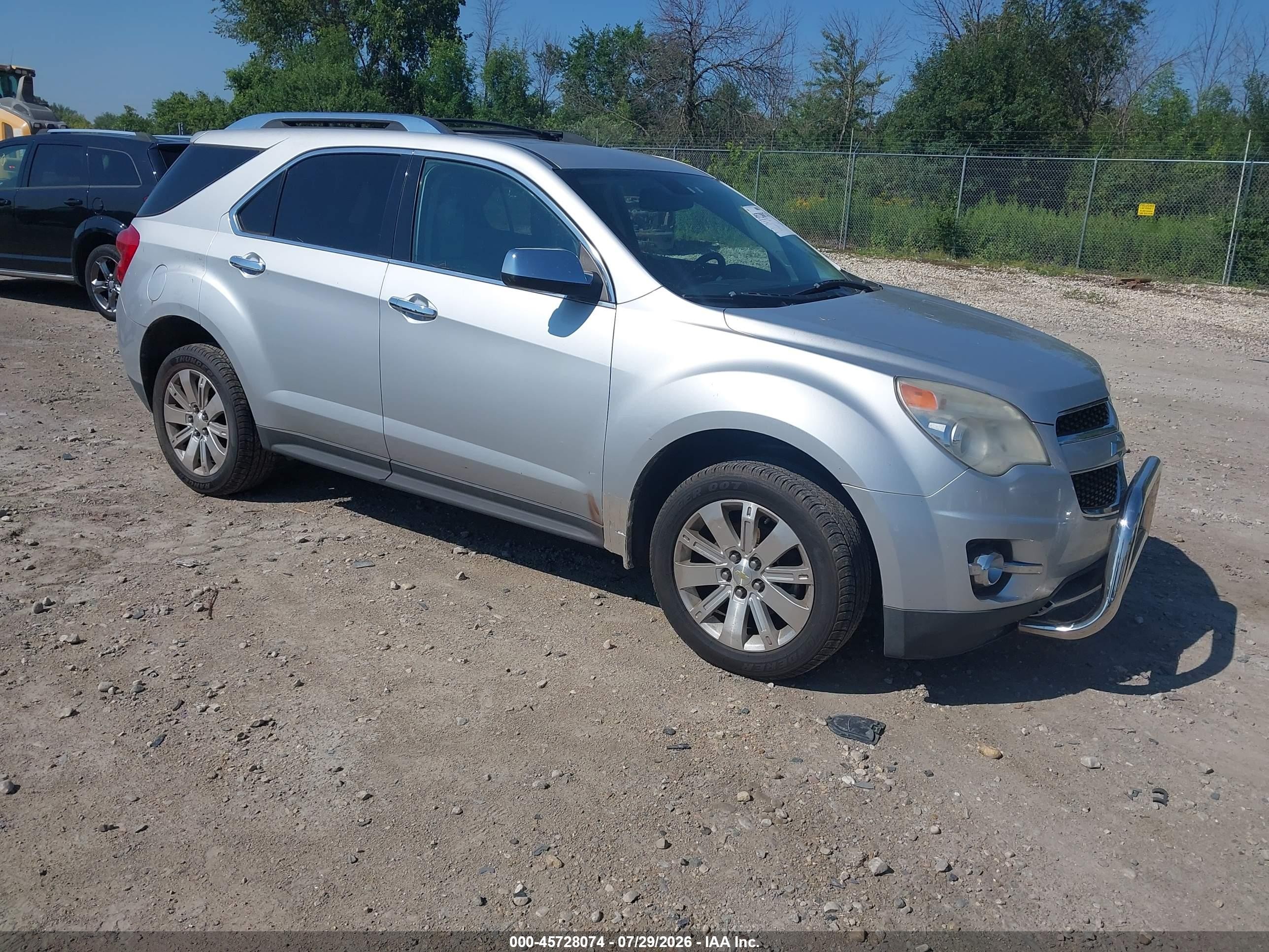 2010 Chevrolet Equinox Ltz Silver vin: 2CNALFEW7A6254773