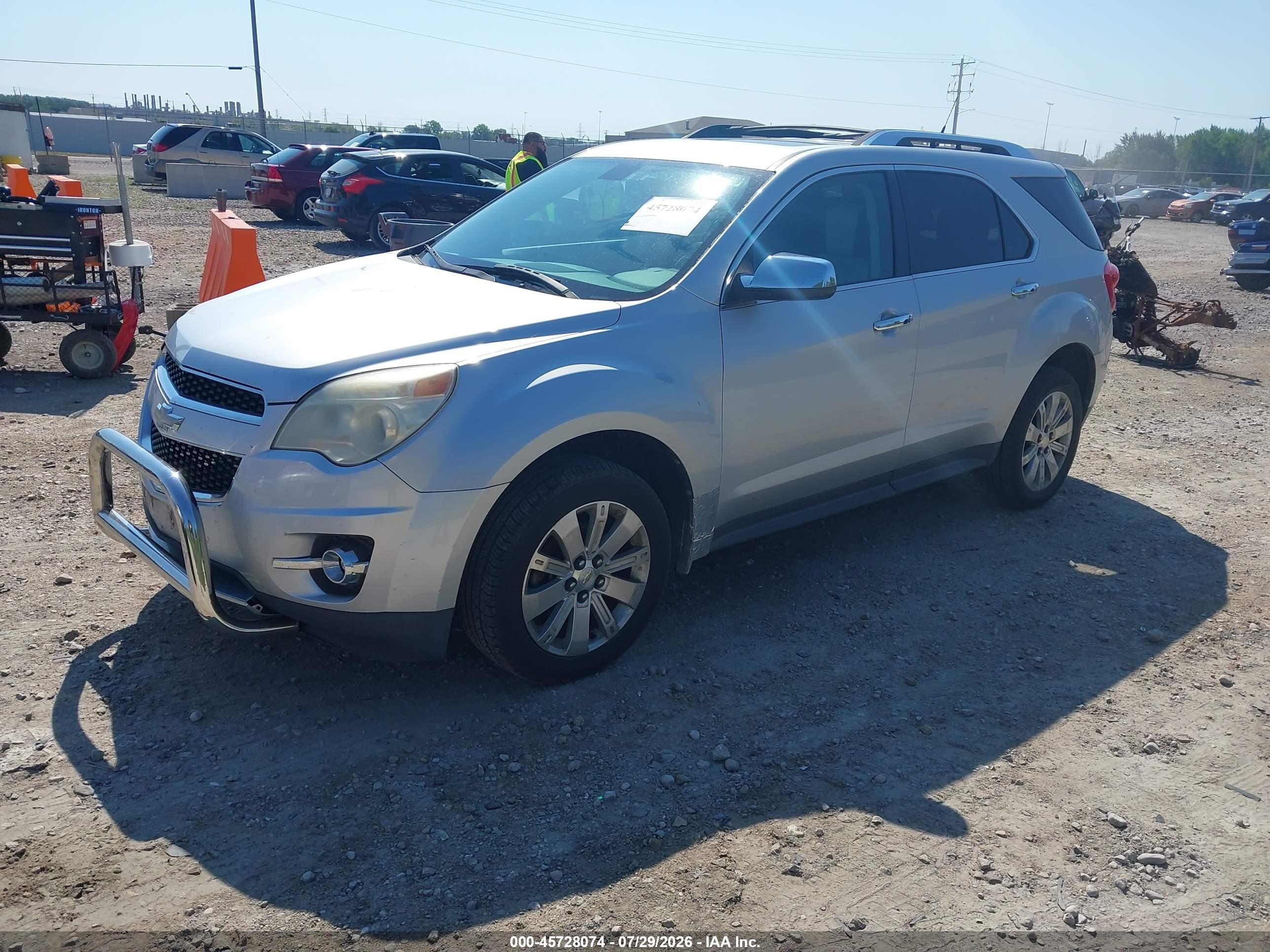 2010 Chevrolet Equinox Ltz Silver vin: 2CNALFEW7A6254773