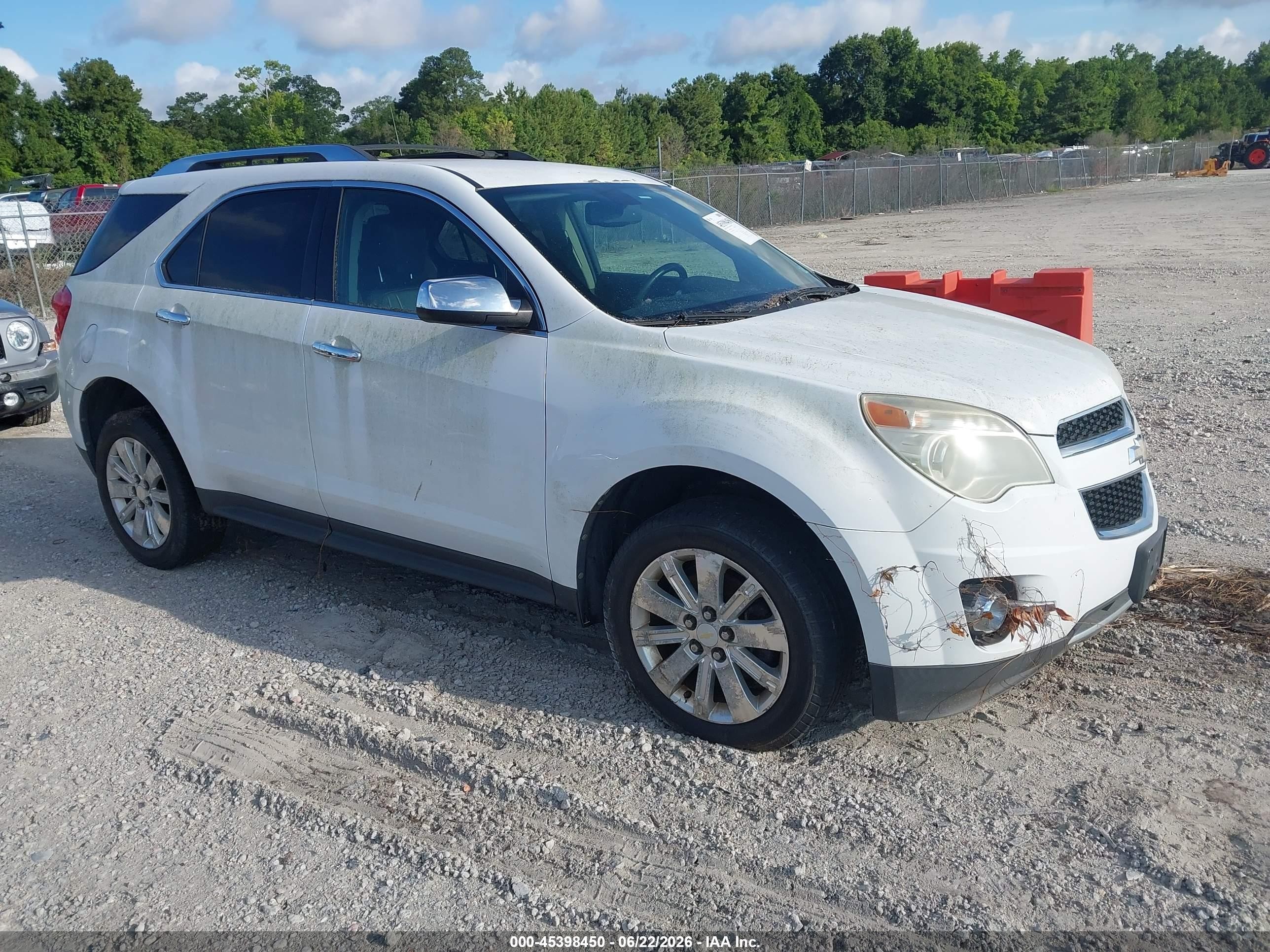2010 Chevrolet Equinox Ltz White vin: 2CNALFEW9A6279593