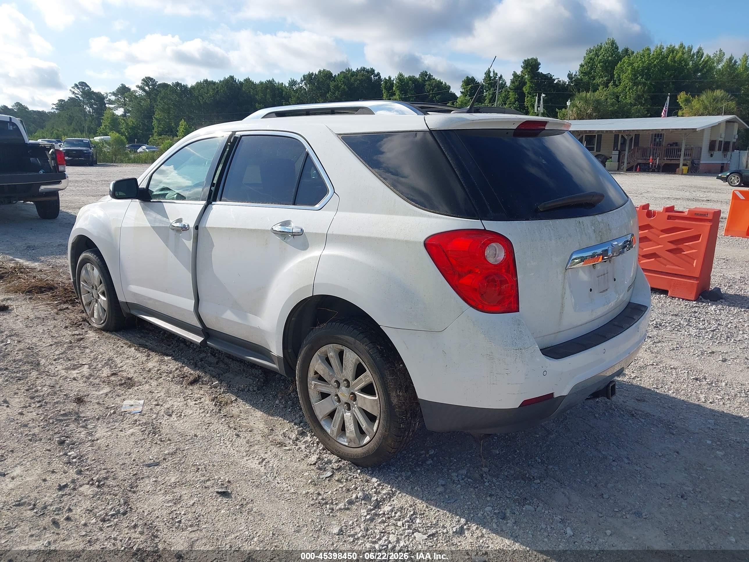 2010 Chevrolet Equinox Ltz White vin: 2CNALFEW9A6279593