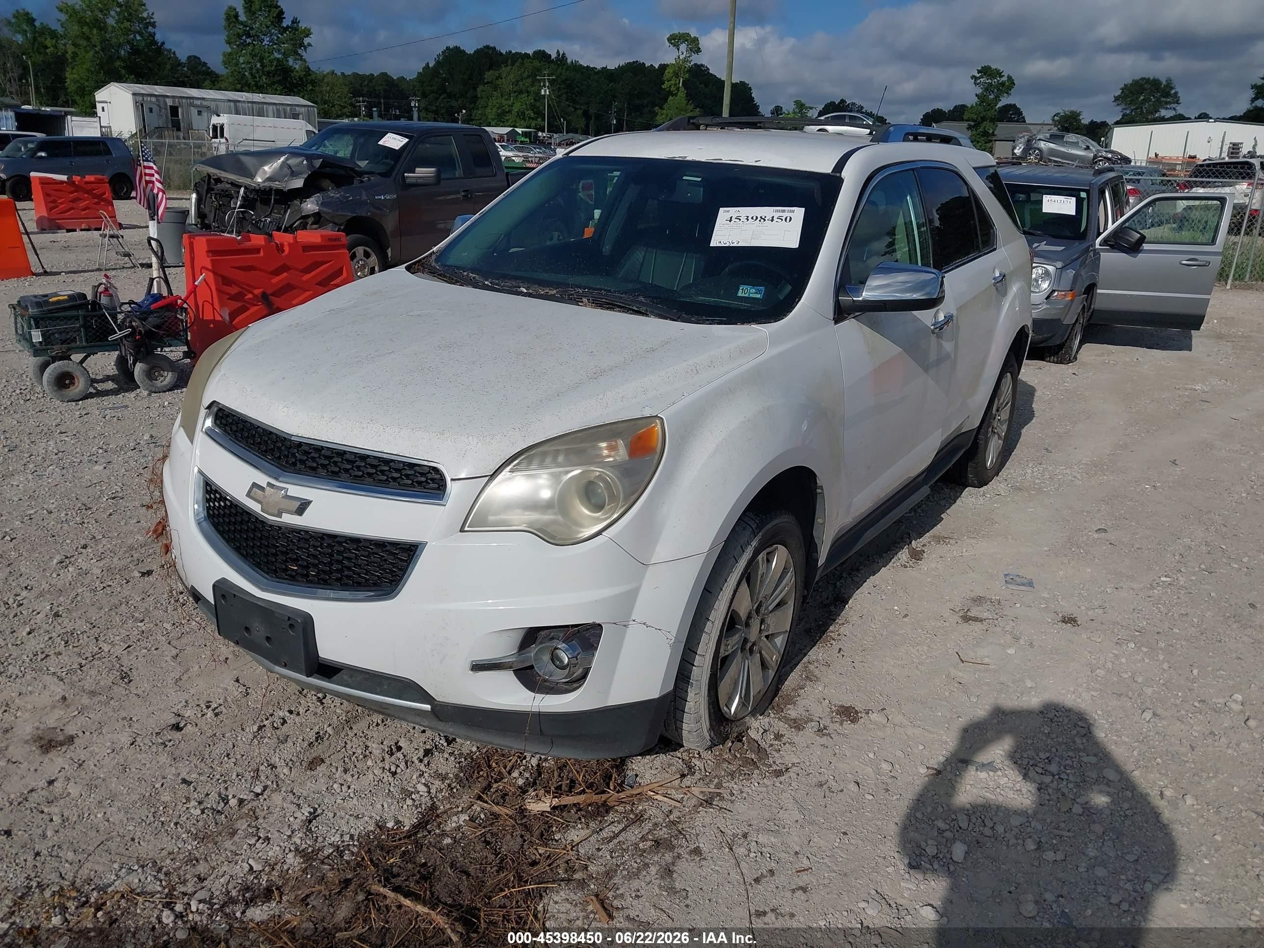 2010 Chevrolet Equinox Ltz White vin: 2CNALFEW9A6279593