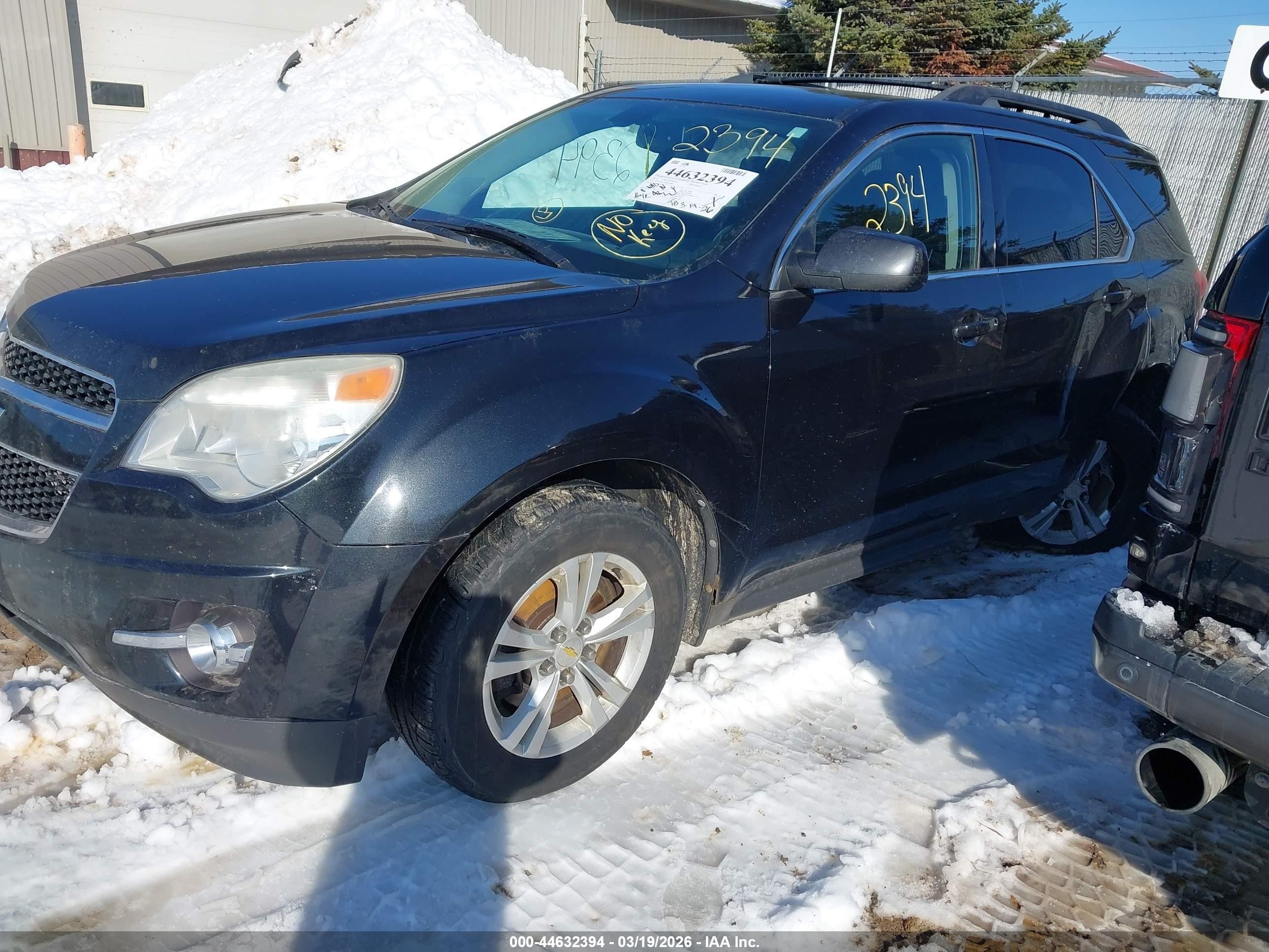 2011 Chevrolet Equinox 2lt Black vin: 2CNALPEC1B6405880