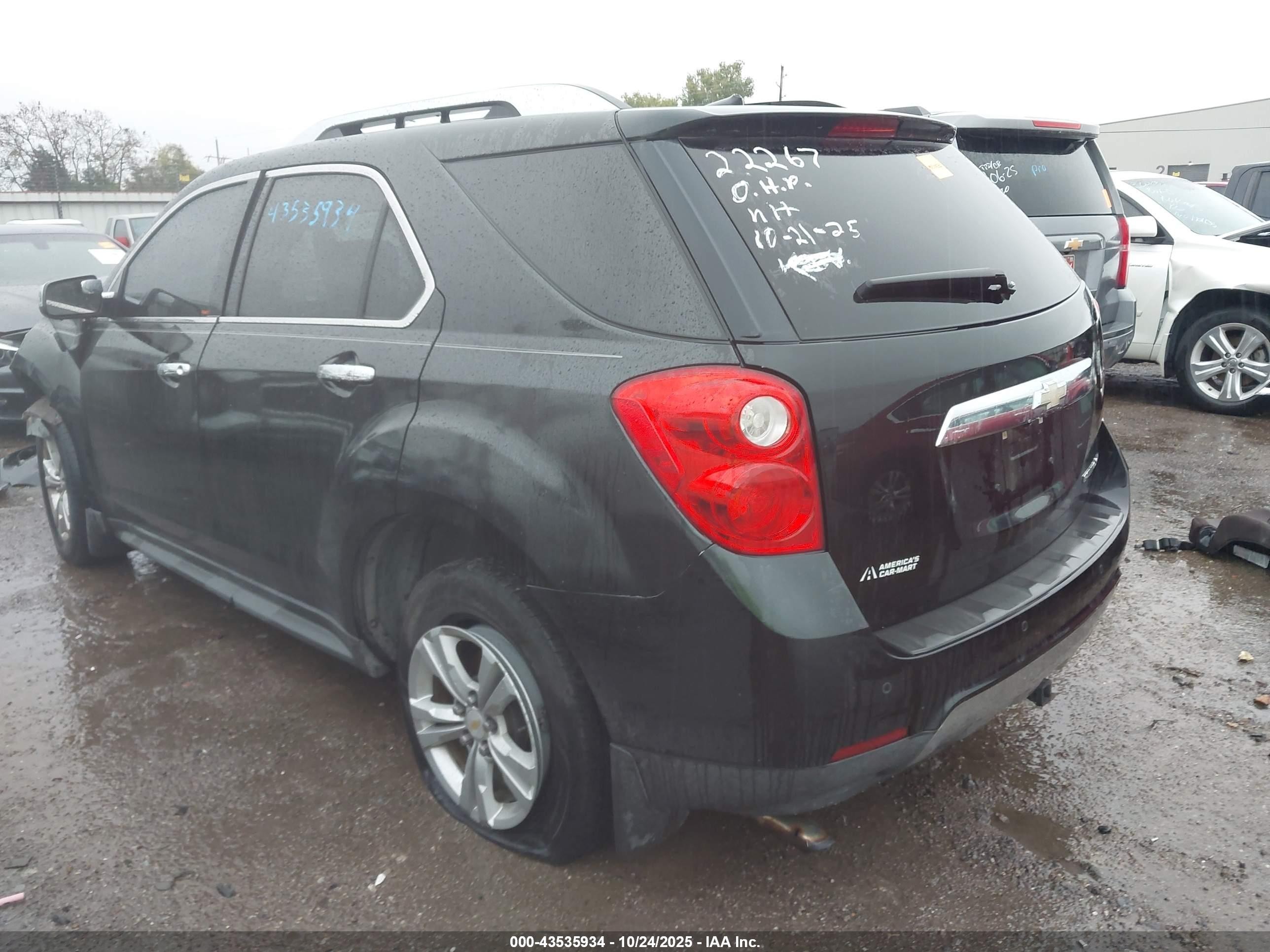 2011 Chevrolet Equinox 2lt Black vin: 2CNALPEC3B6220665