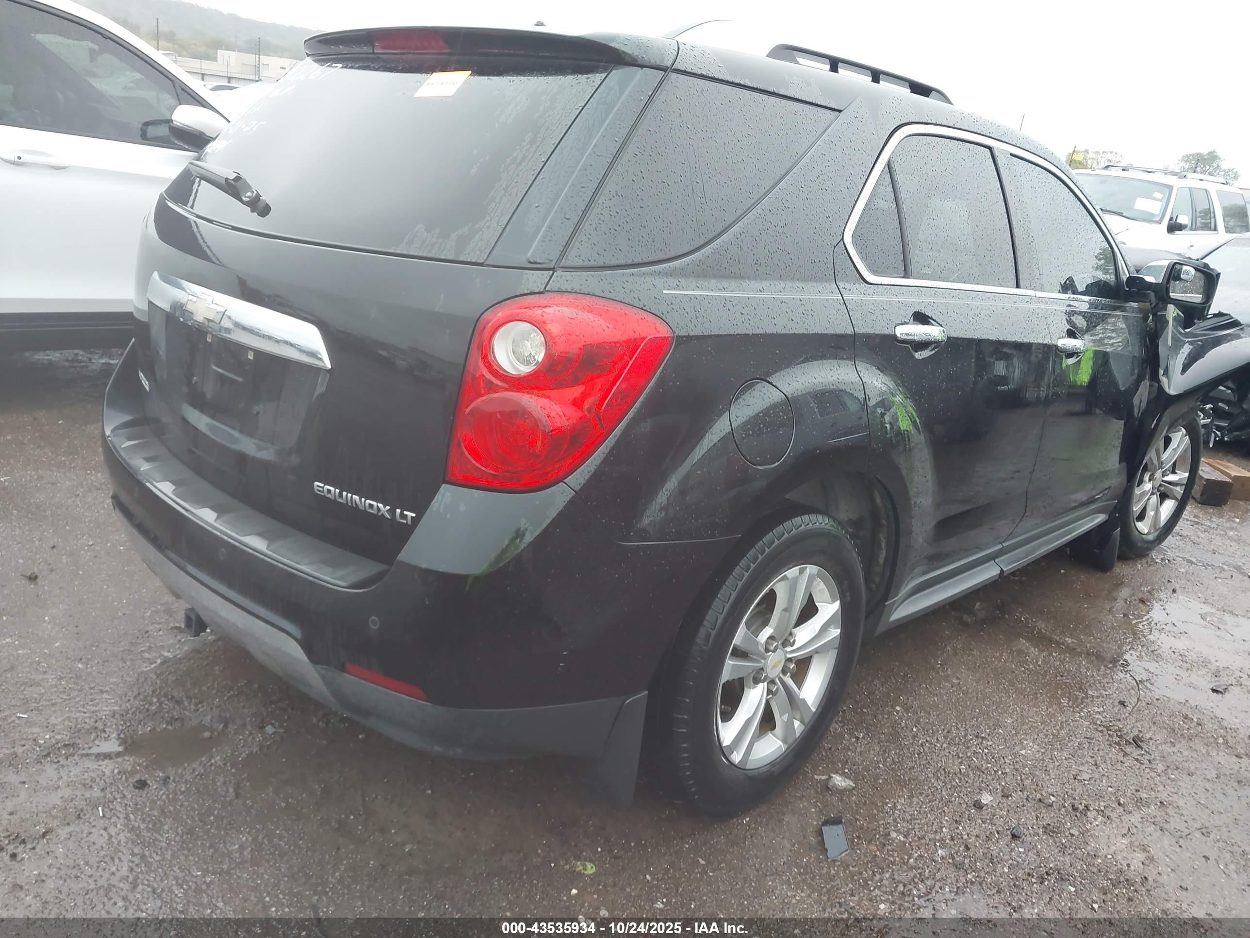 2011 Chevrolet Equinox 2lt Black vin: 2CNALPEC3B6220665