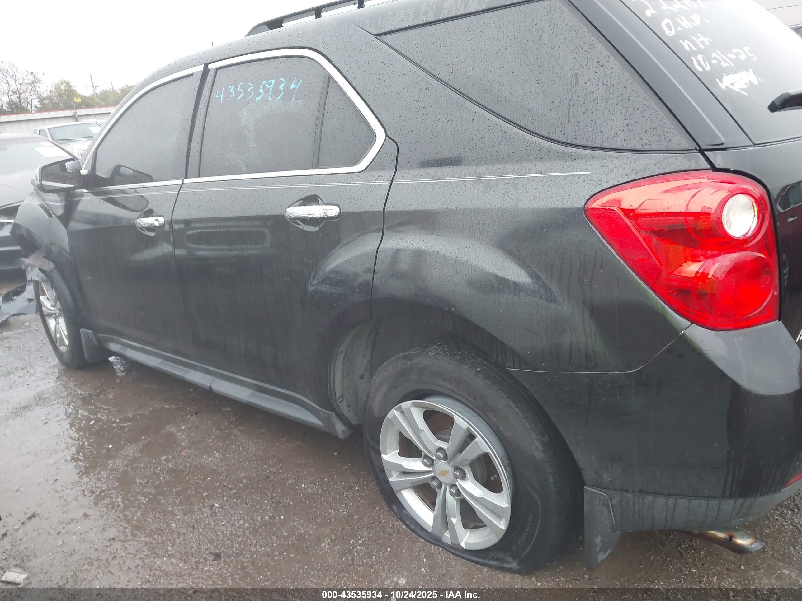 2011 Chevrolet Equinox 2lt Black vin: 2CNALPEC3B6220665