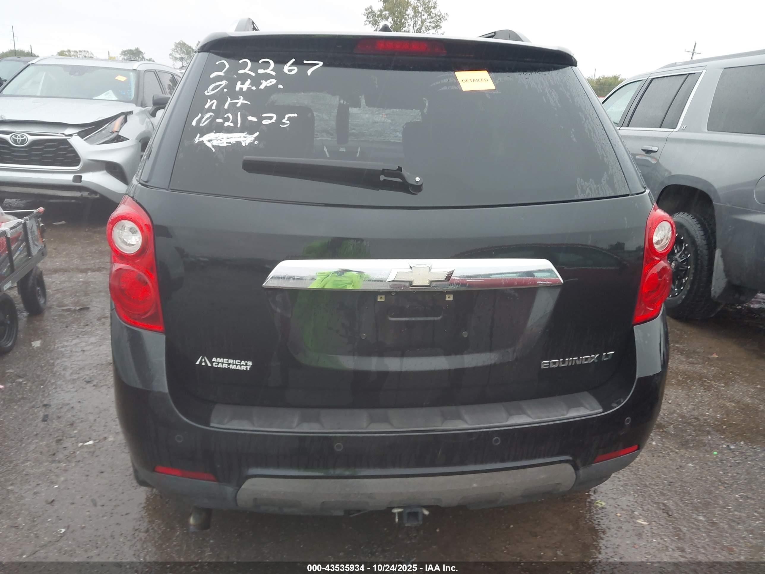 2011 Chevrolet Equinox 2lt Black vin: 2CNALPEC3B6220665