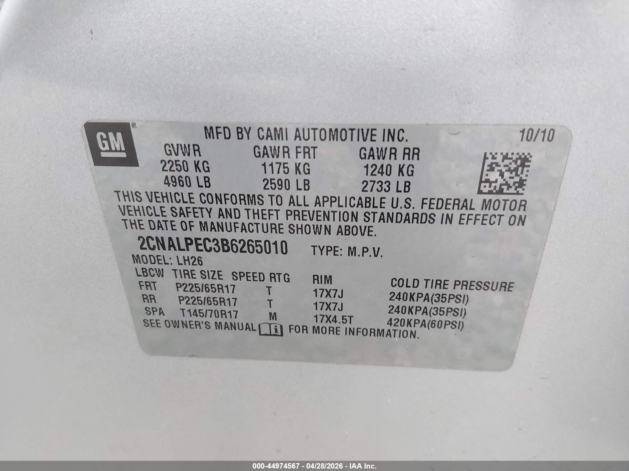 2011 Chevrolet Equinox 2lt Silver vin: 2CNALPEC3B6265010