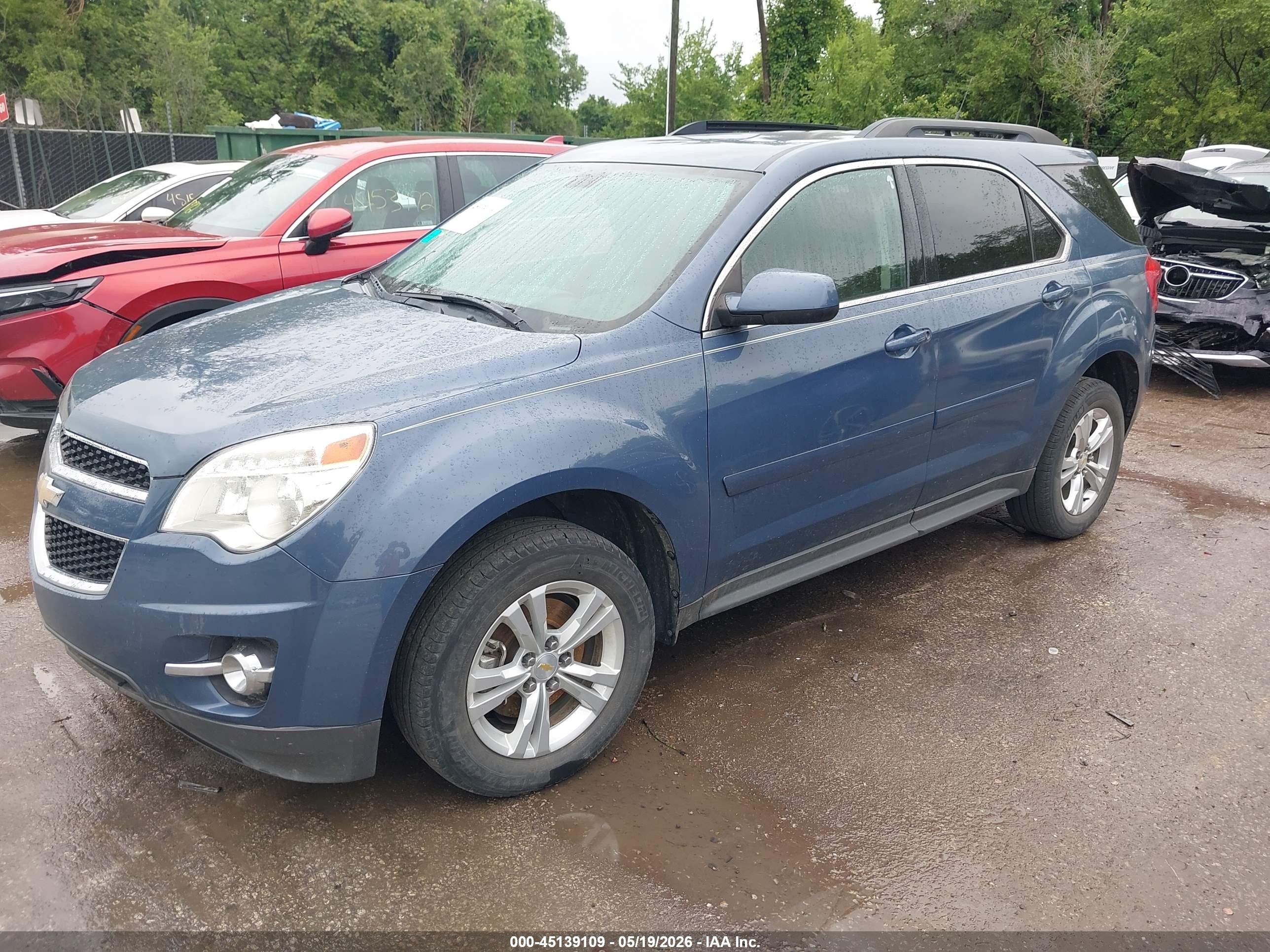 2011 Chevrolet Equinox 2lt Blue vin: 2CNALPEC3B6404360