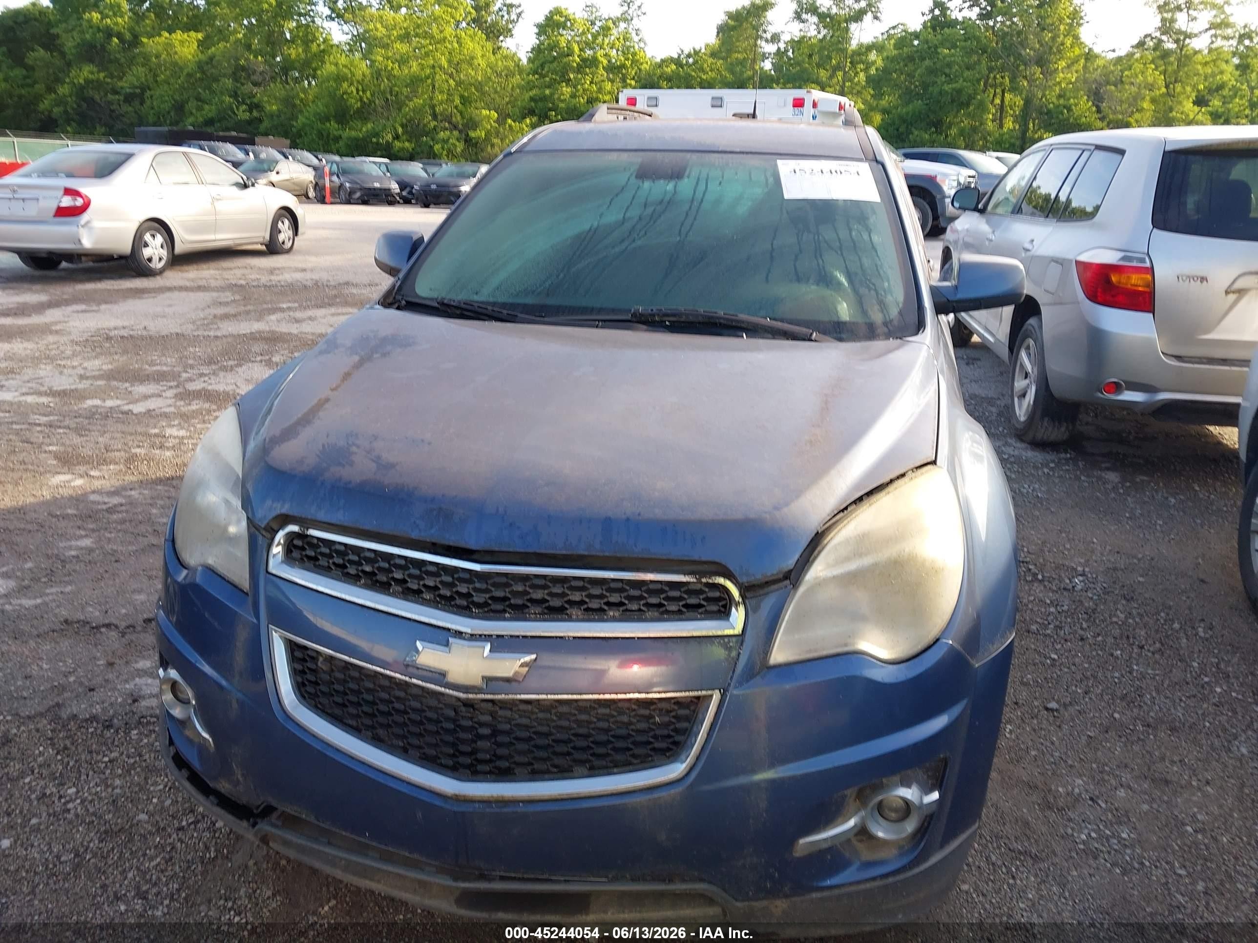 2011 Chevrolet Equinox 2lt Blue vin: 2CNALPEC3B6425015