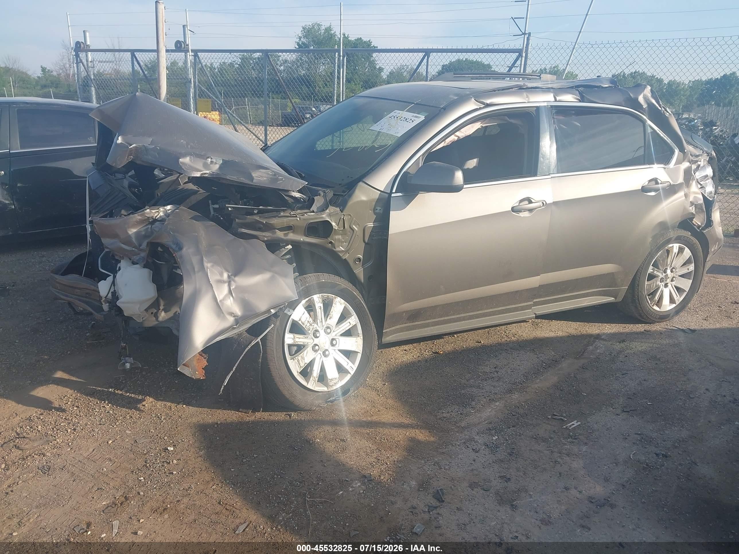 2011 Chevrolet Equinox Lt W/2lt Золотой vin: 2CNALPEC5B6378442