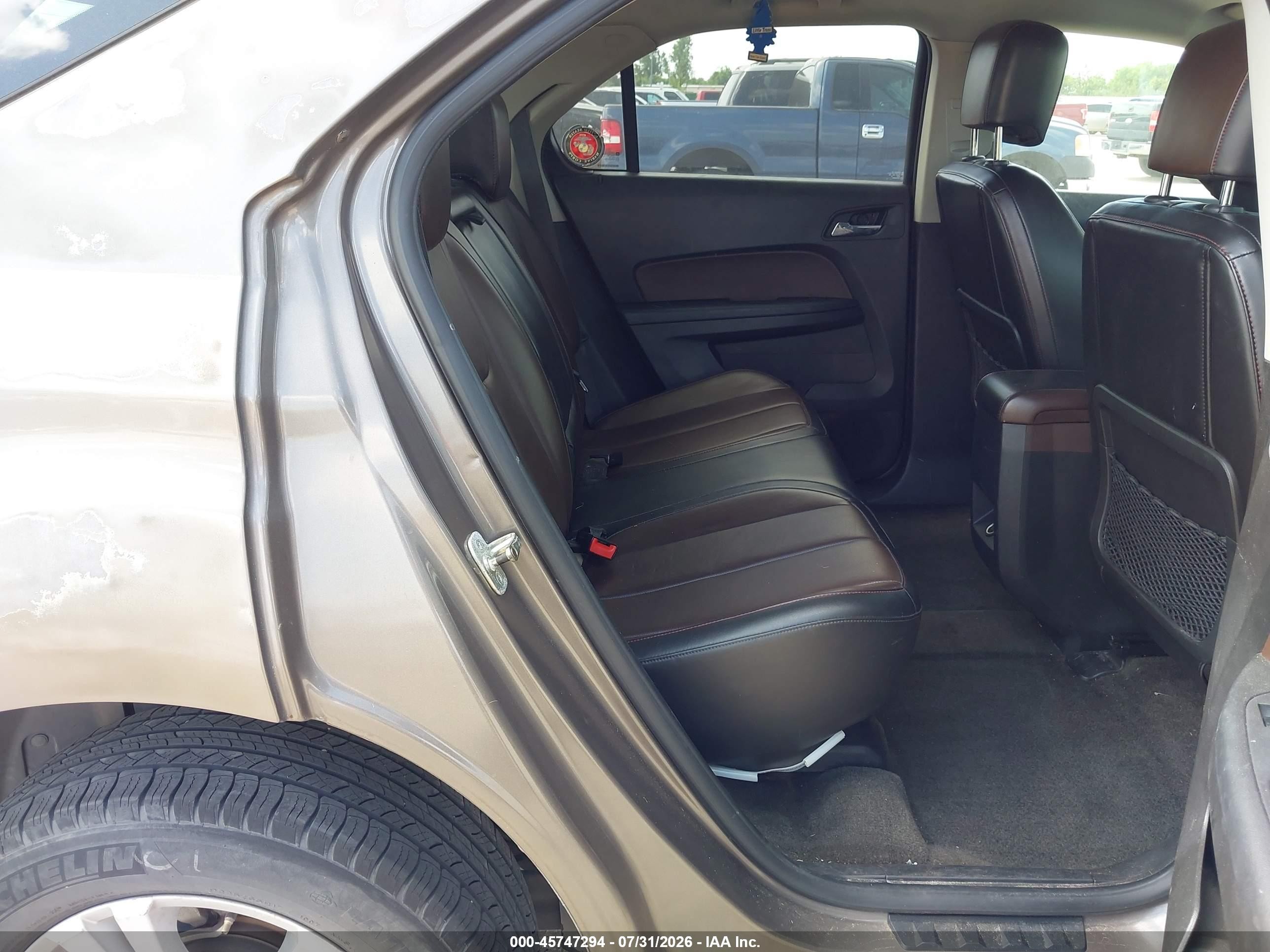 2011 Chevrolet Equinox Lt W/2lt Brown vin: 2CNALPEC6B6225990