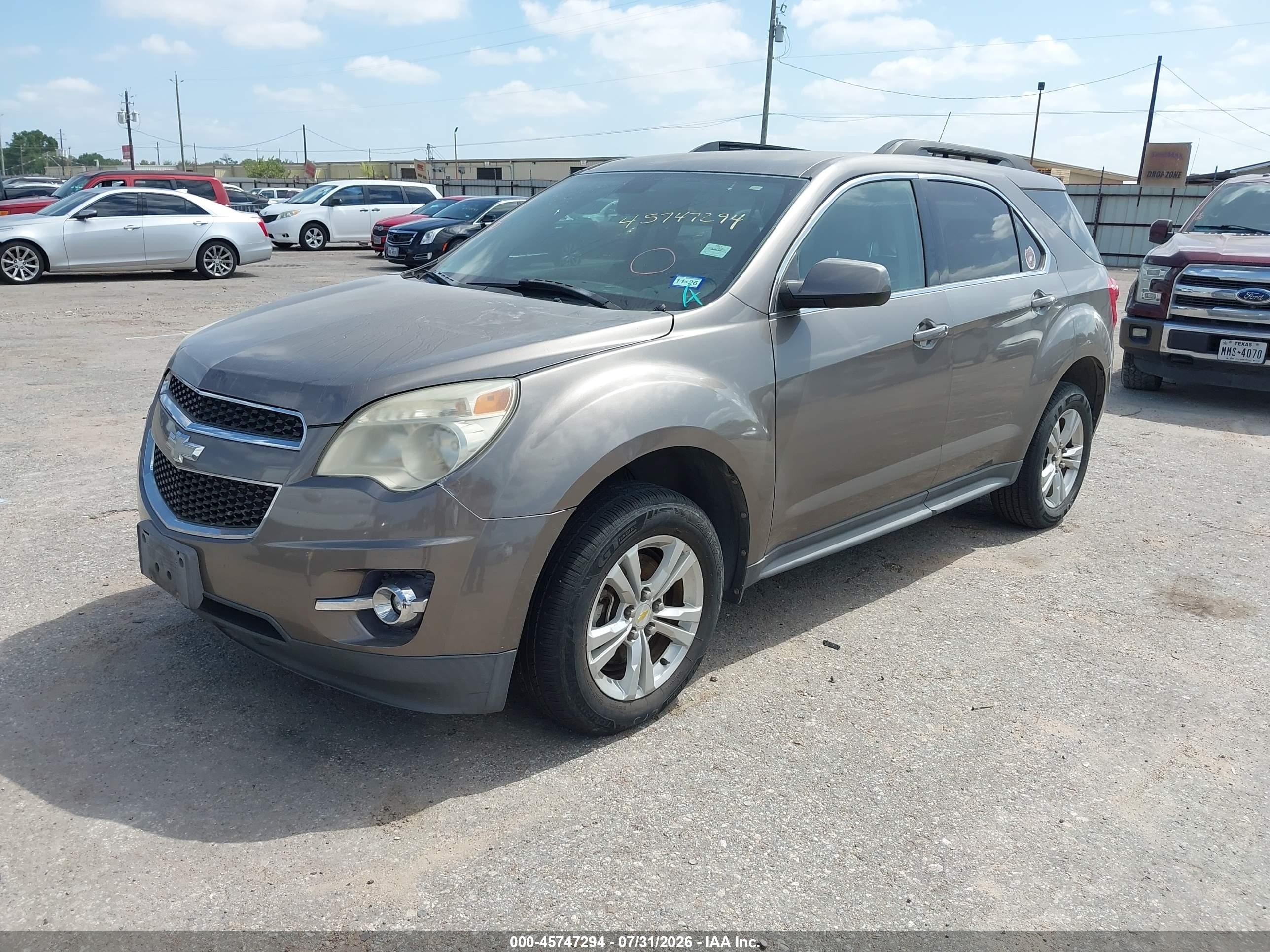 2011 Chevrolet Equinox Lt W/2lt Brown vin: 2CNALPEC6B6225990
