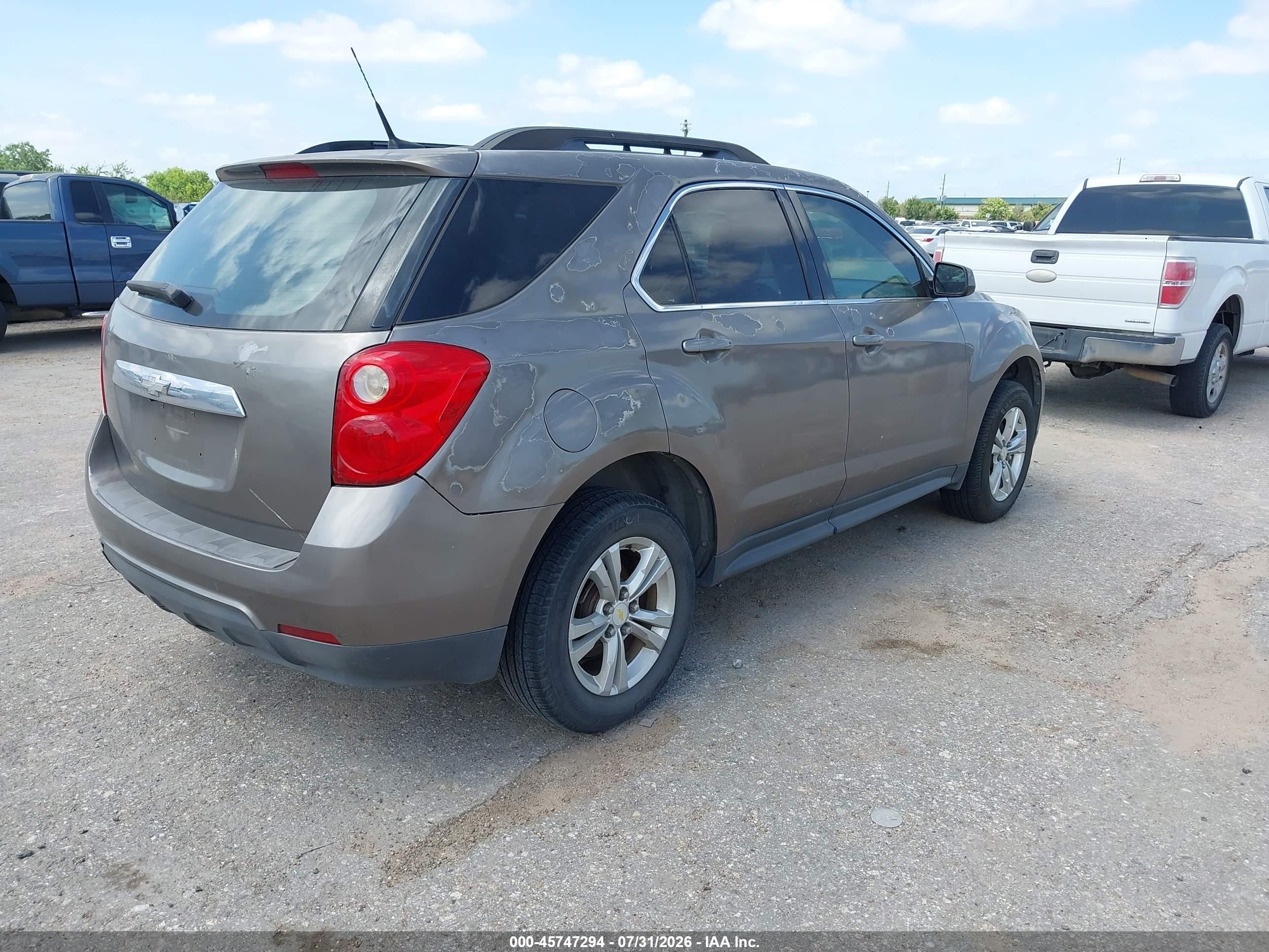 2011 Chevrolet Equinox Lt W/2lt Brown vin: 2CNALPEC6B6225990