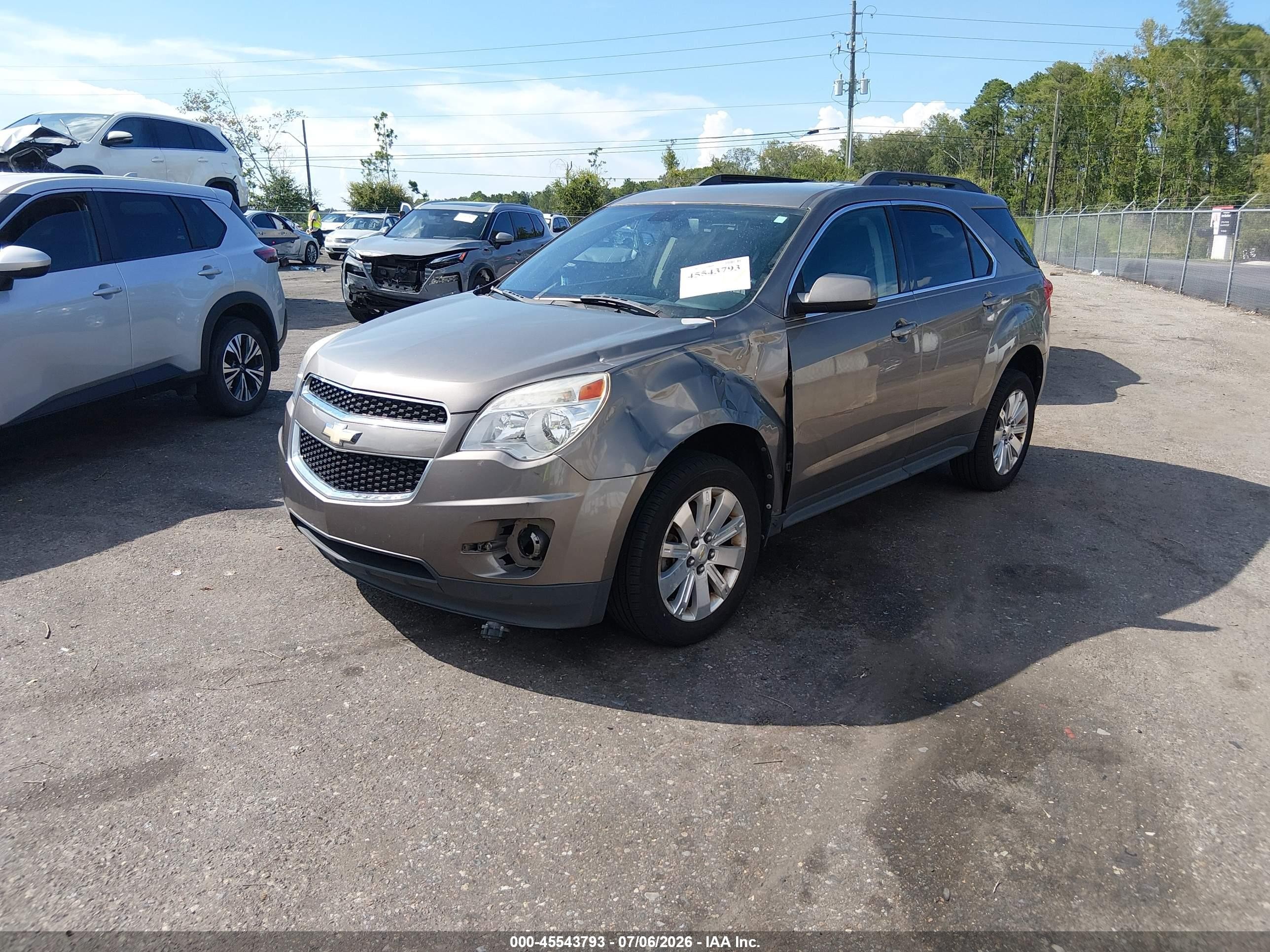 2011 Chevrolet Equinox Lt W/2lt Brown vin: 2CNALPEC6B6450748