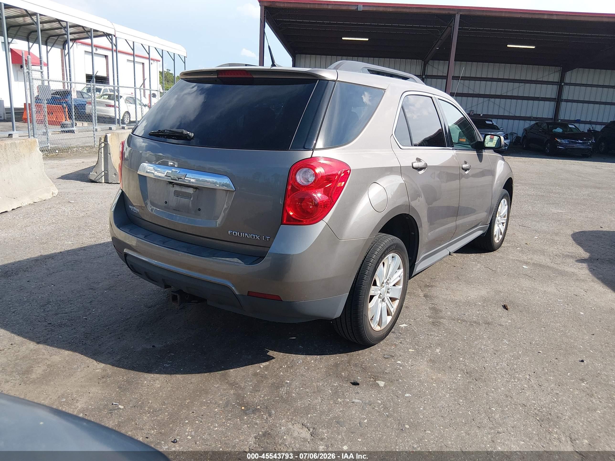 2011 Chevrolet Equinox Lt W/2lt Brown vin: 2CNALPEC6B6450748
