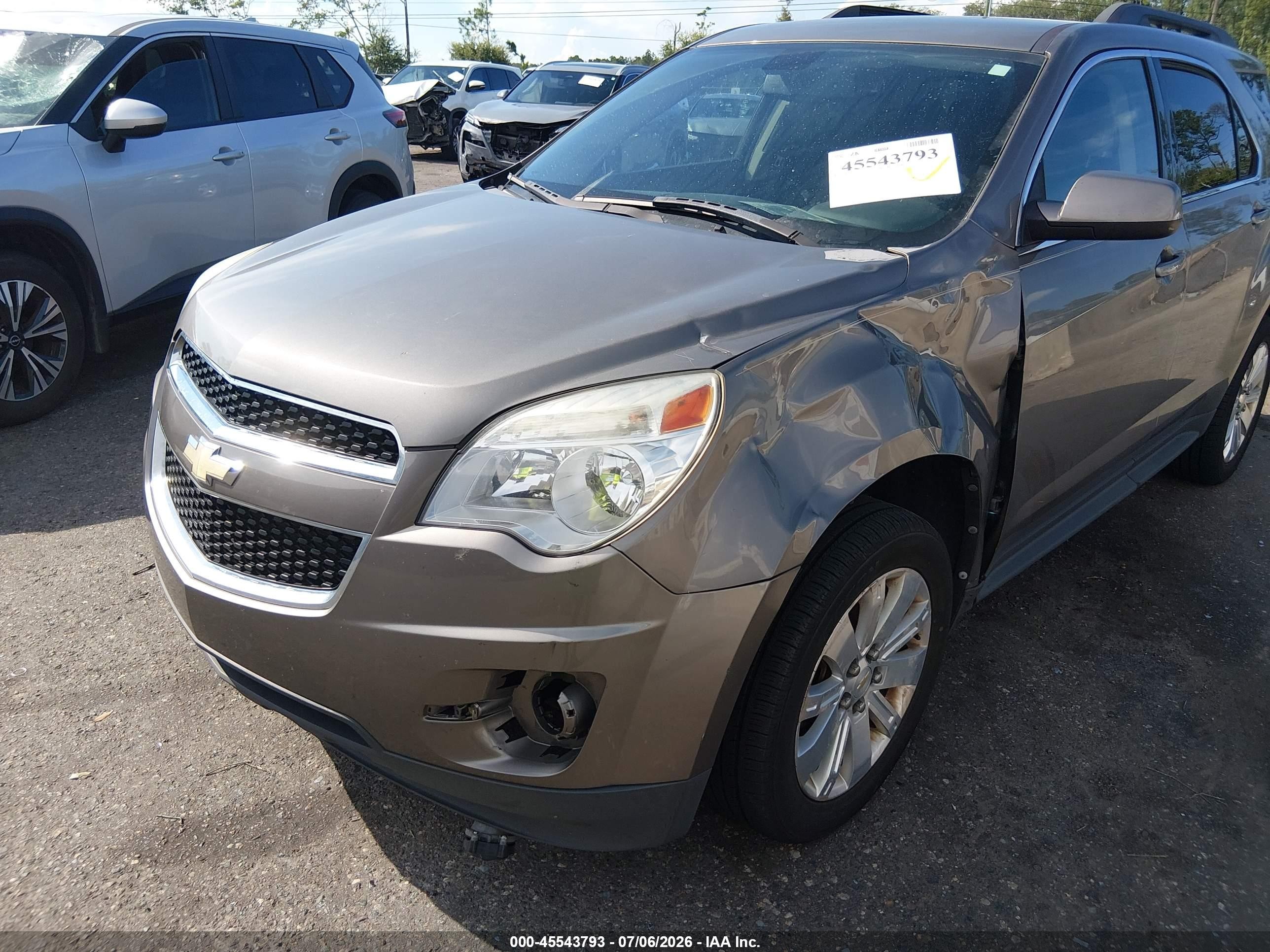 2011 Chevrolet Equinox Lt W/2lt Brown vin: 2CNALPEC6B6450748