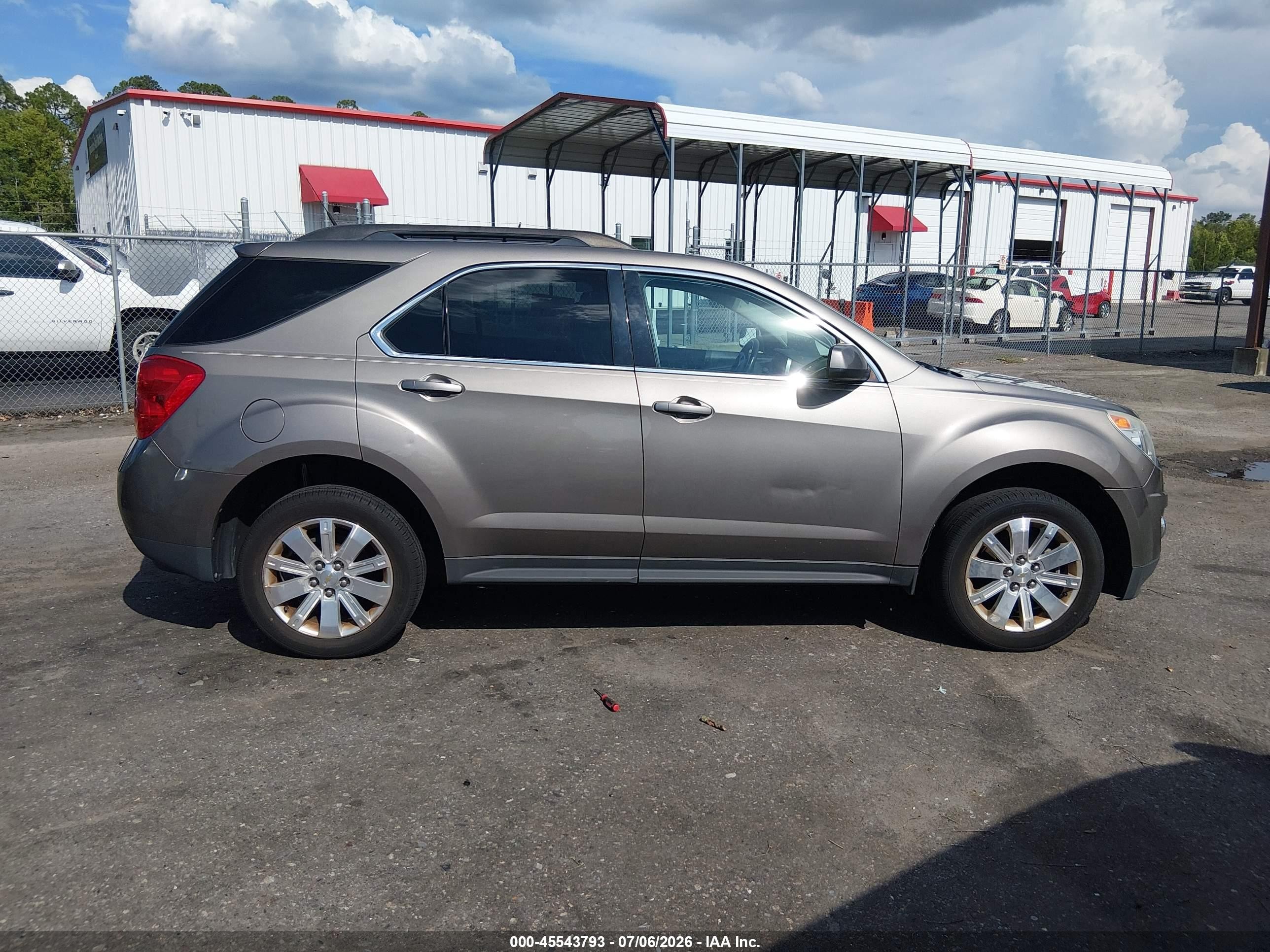 2011 Chevrolet Equinox Lt W/2lt Brown vin: 2CNALPEC6B6450748