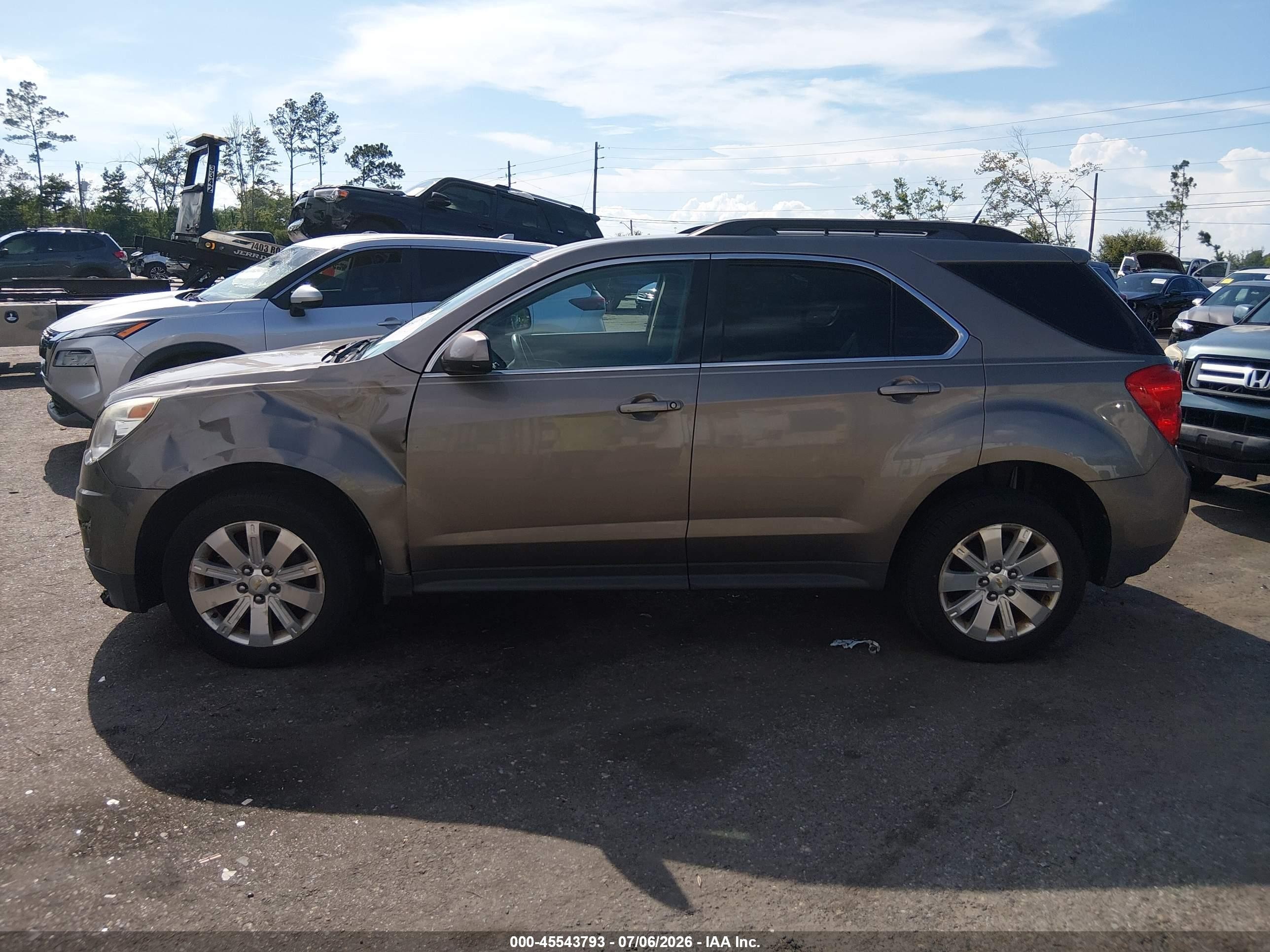 2011 Chevrolet Equinox Lt W/2lt Brown vin: 2CNALPEC6B6450748