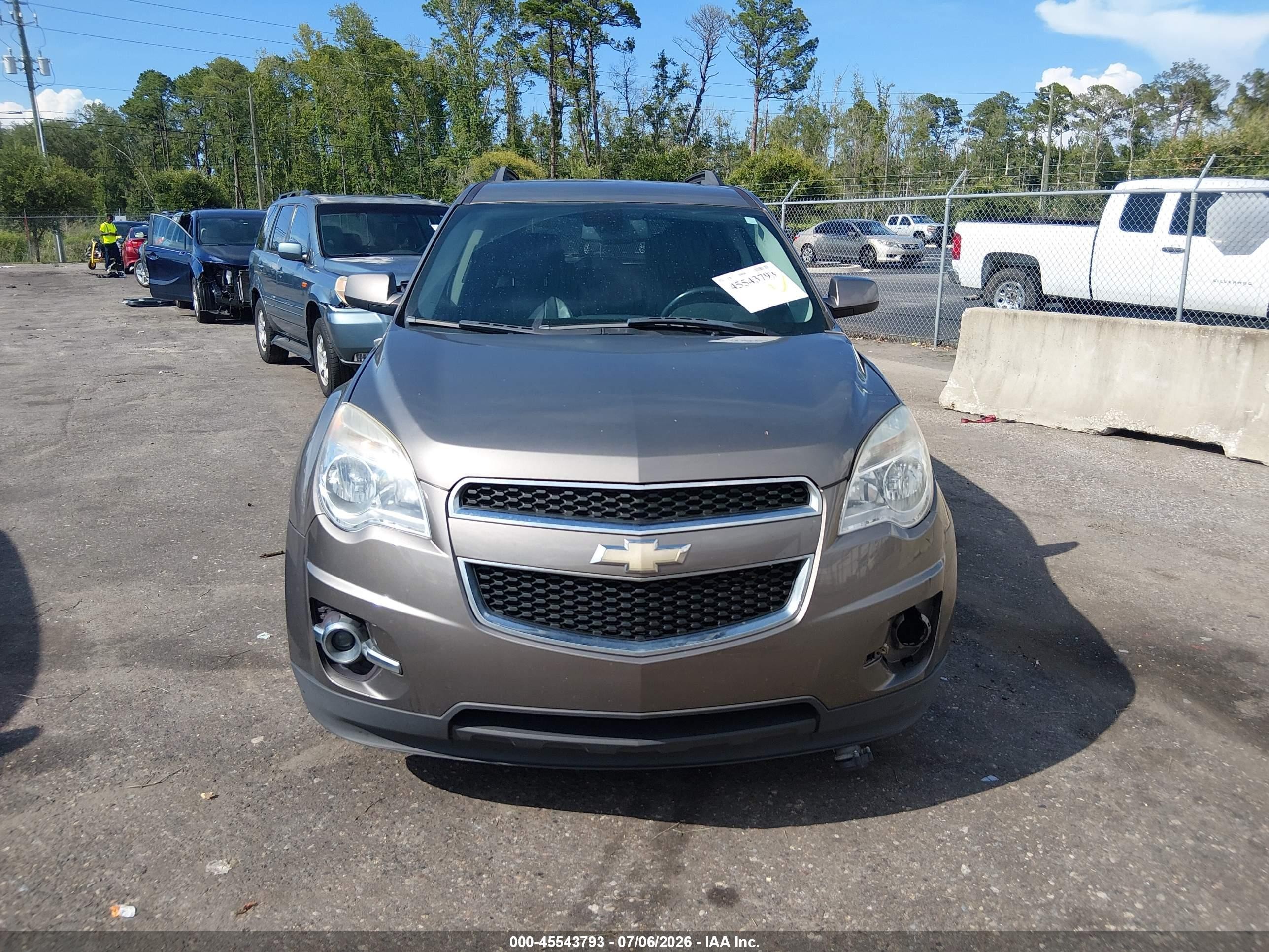 2011 Chevrolet Equinox Lt W/2lt Brown vin: 2CNALPEC6B6450748