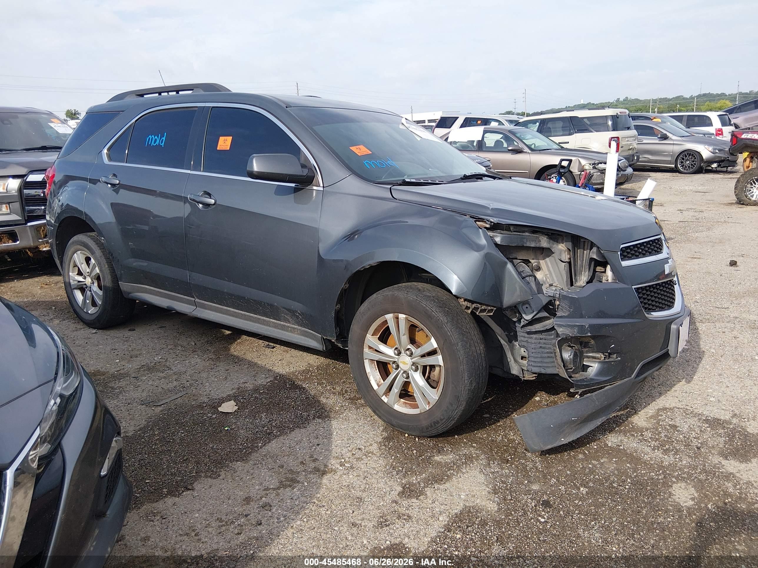 2011 Chevrolet Equinox Lt W/2lt Gray vin: 2CNALPEC7B6208244