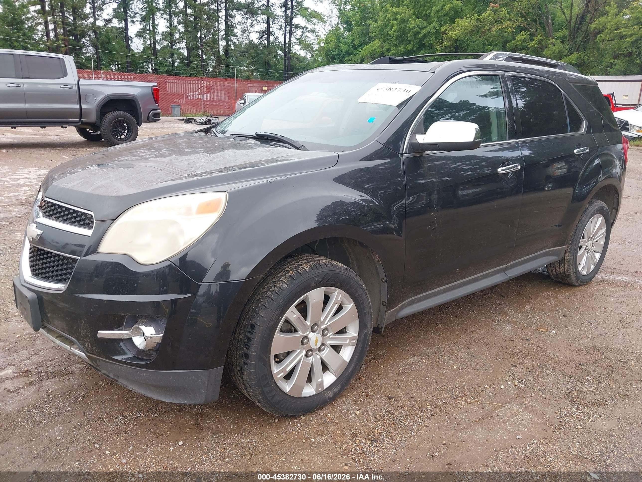 2011 Chevrolet Equinox 2lt Black vin: 2CNALPEC7B6276589