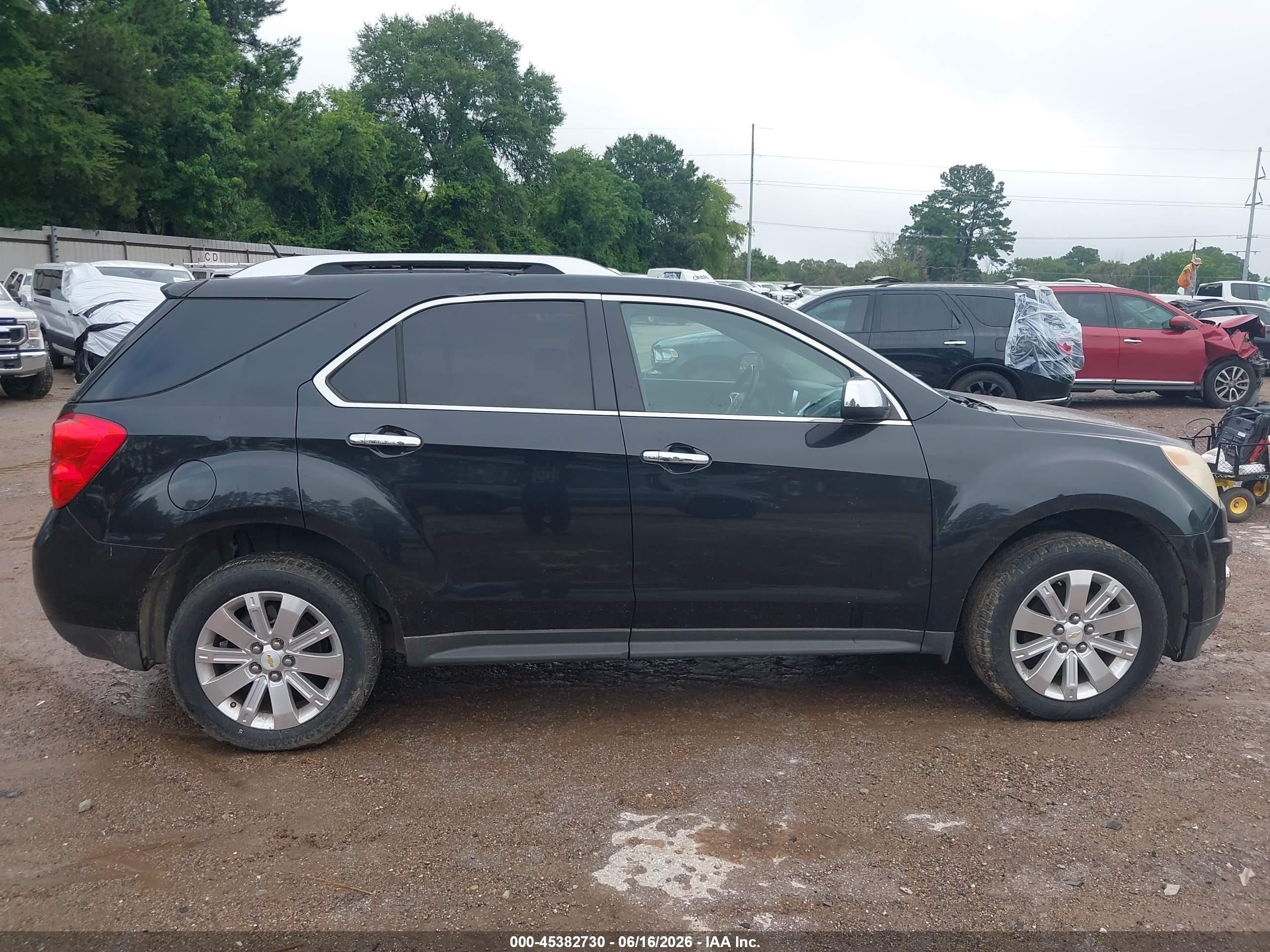 2011 Chevrolet Equinox 2lt Black vin: 2CNALPEC7B6276589