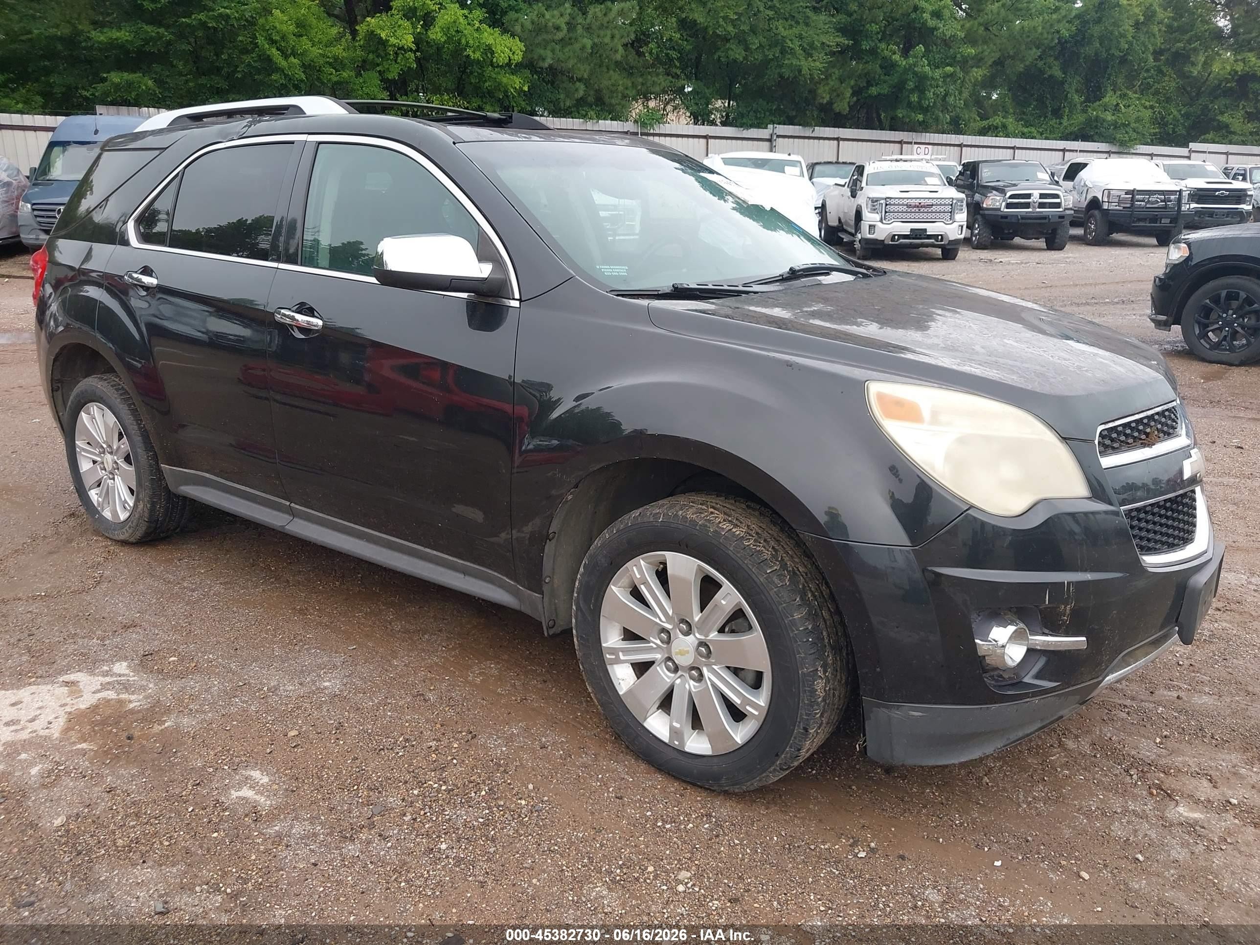 2011 Chevrolet Equinox 2lt Black vin: 2CNALPEC7B6276589