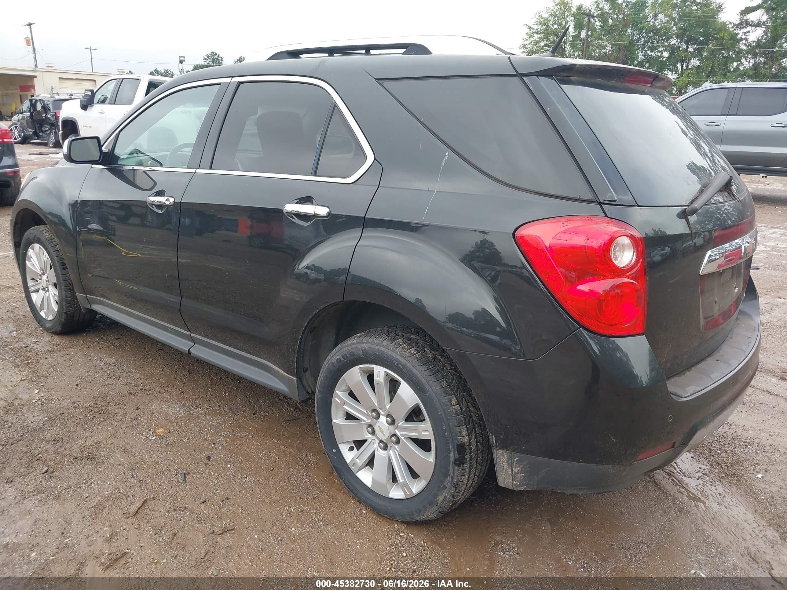 2011 Chevrolet Equinox 2lt Black vin: 2CNALPEC7B6276589
