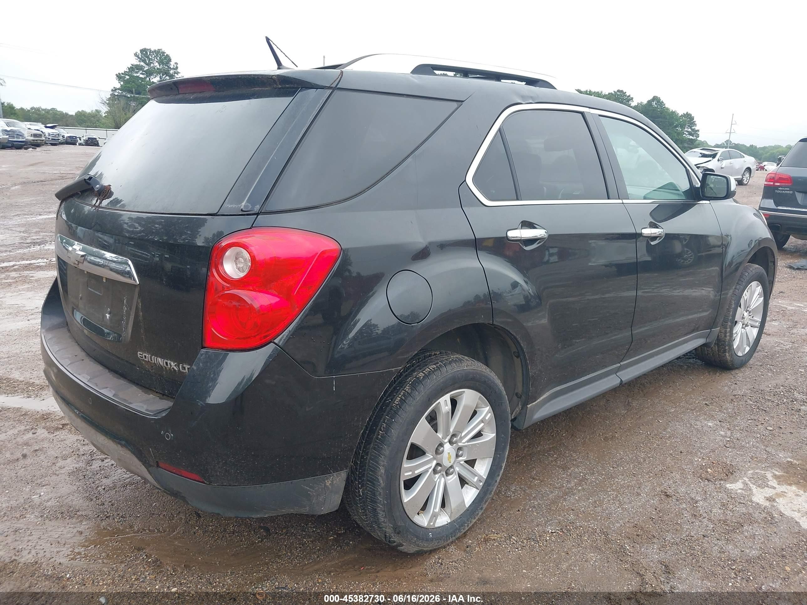 2011 Chevrolet Equinox 2lt Black vin: 2CNALPEC7B6276589