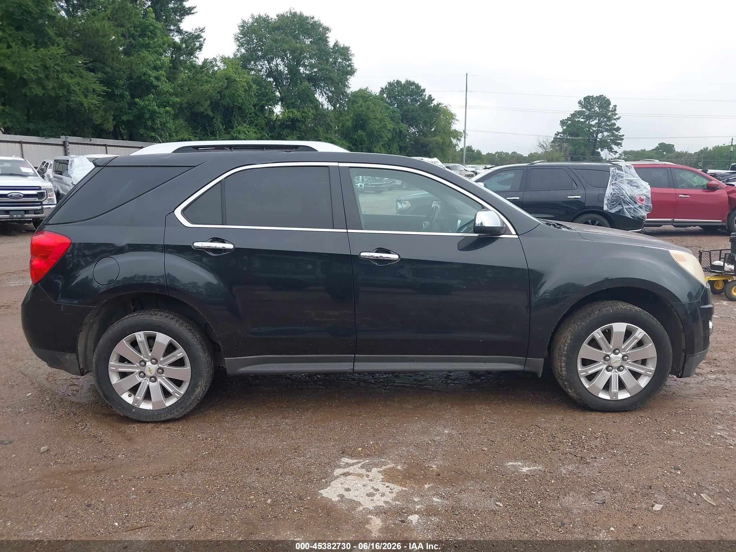 2011 Chevrolet Equinox 2lt Black vin: 2CNALPEC7B6276589